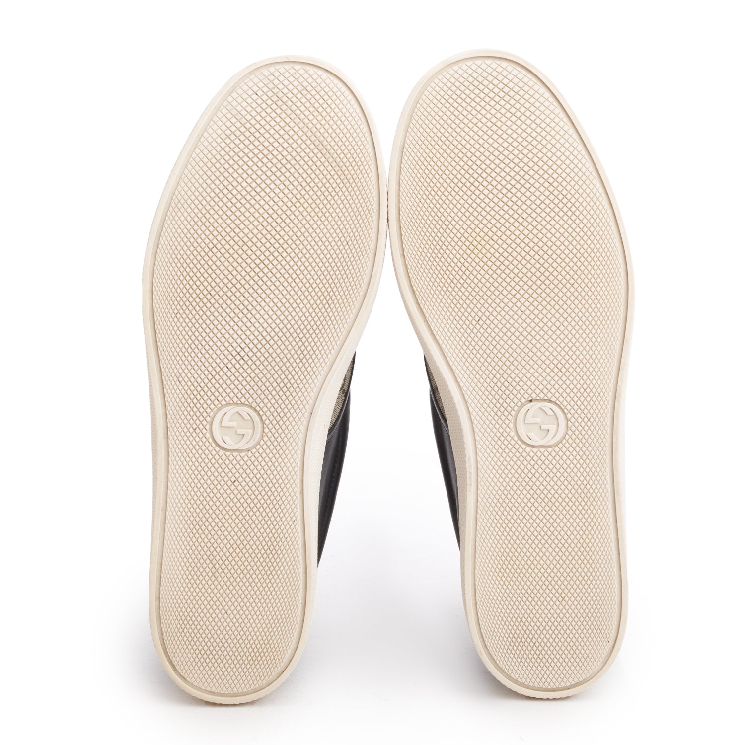Gucci GG Monogram Supreme Canvas/Calfskin Tiger Slip On Sneakers, Men's Size 11 w/ Box