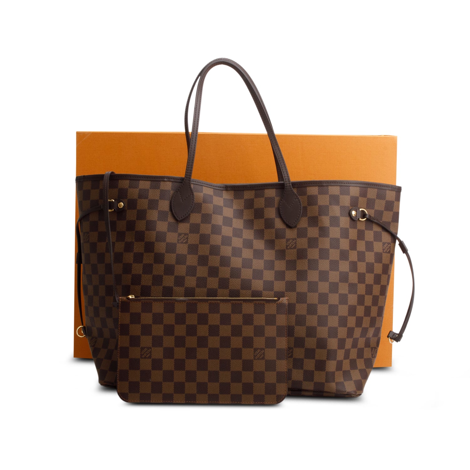 Louis Vuitton Damier Ebene Neverfull GM w/ Box & Pouch
