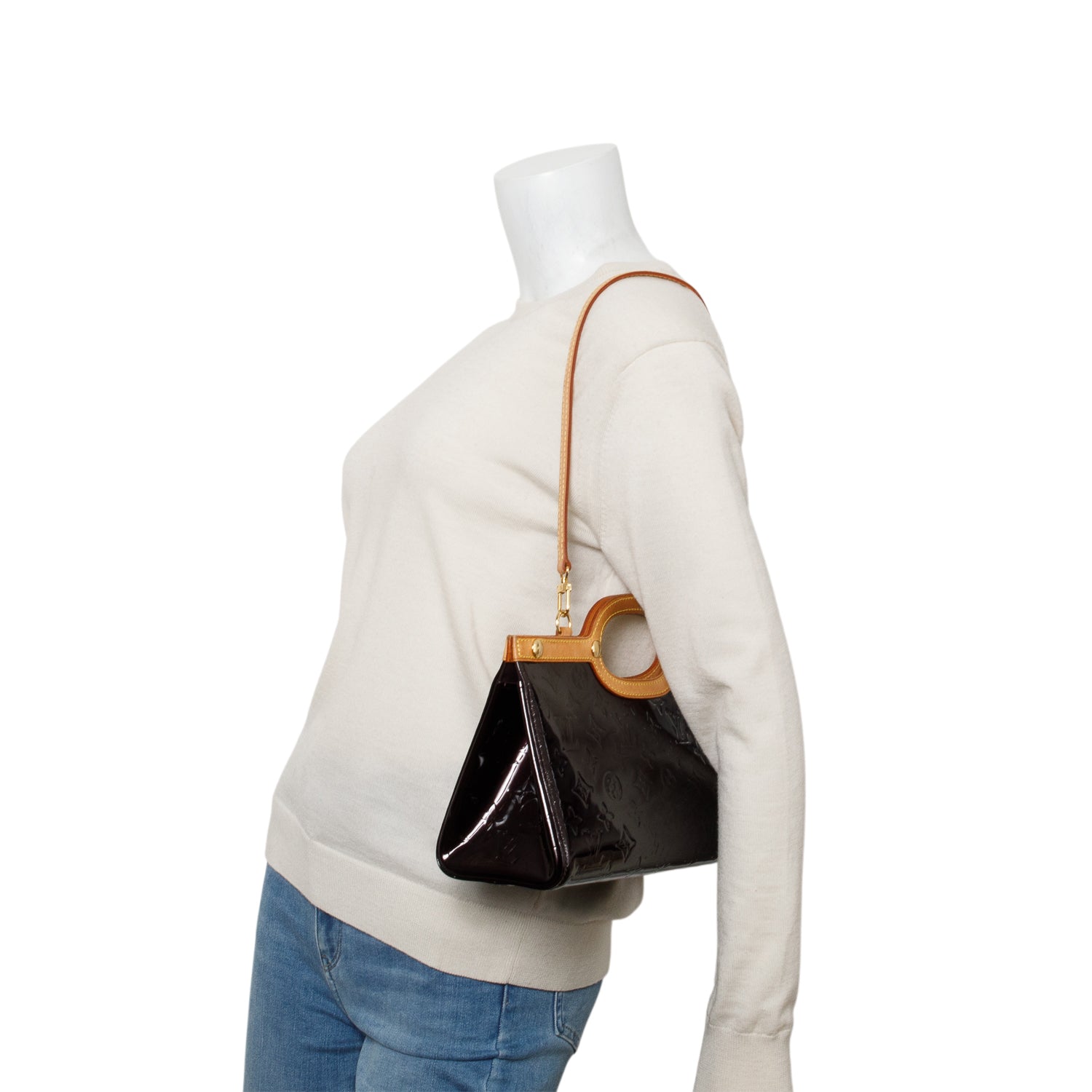 Louis Vuitton Amarante Vernis Roxbury Drive w/ Strap