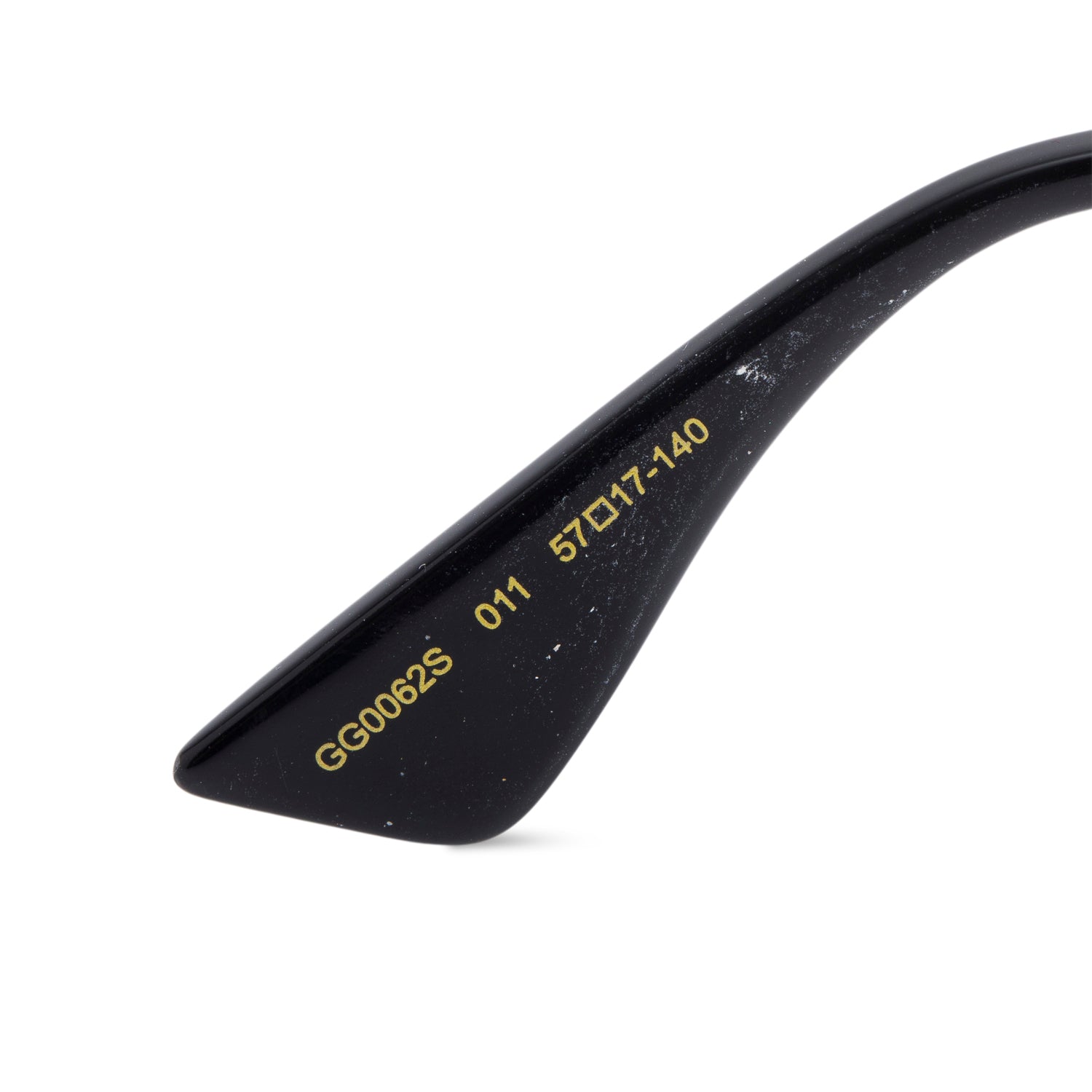 Gucci GG0062S Black/Gold Metal Pilot Sunglasses w/ Case