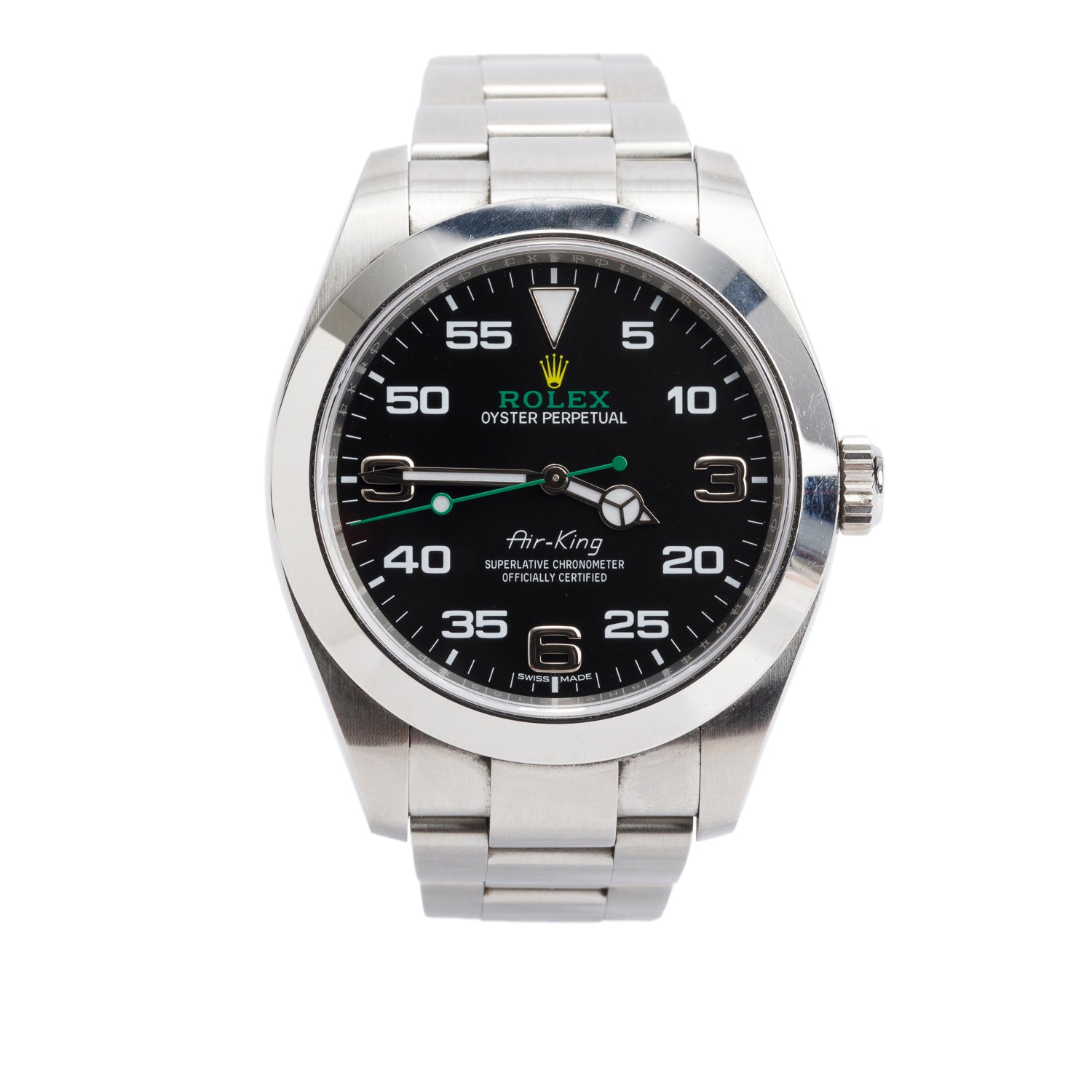Rolex Stainless Steel Oyster Perpetual Air King 40 MM Watch 116900 w/ Box & Papers