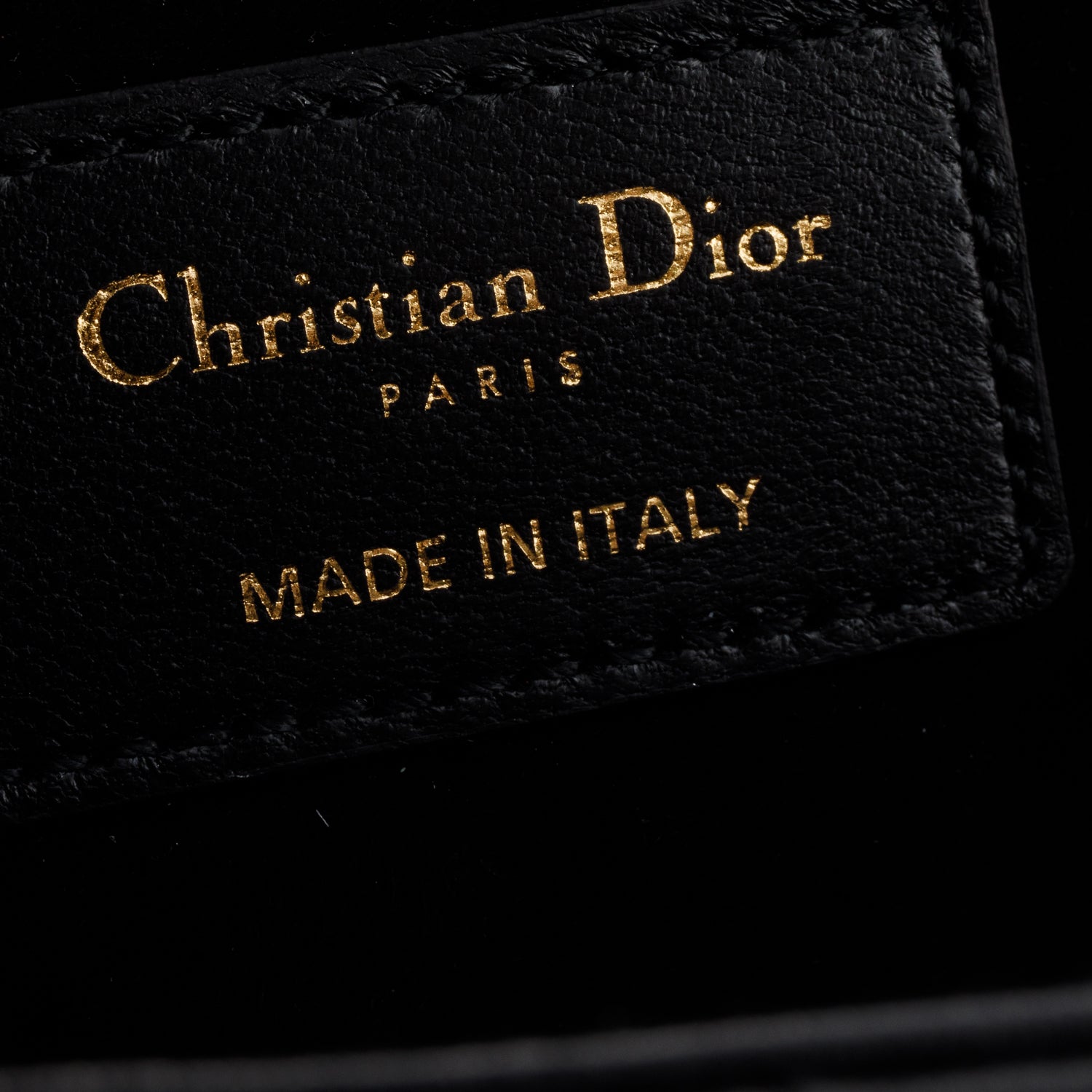 Christian Dior 2025 Black Lambskin Cannage Small My ABC Dior Lady Dior w/ Box & Strap