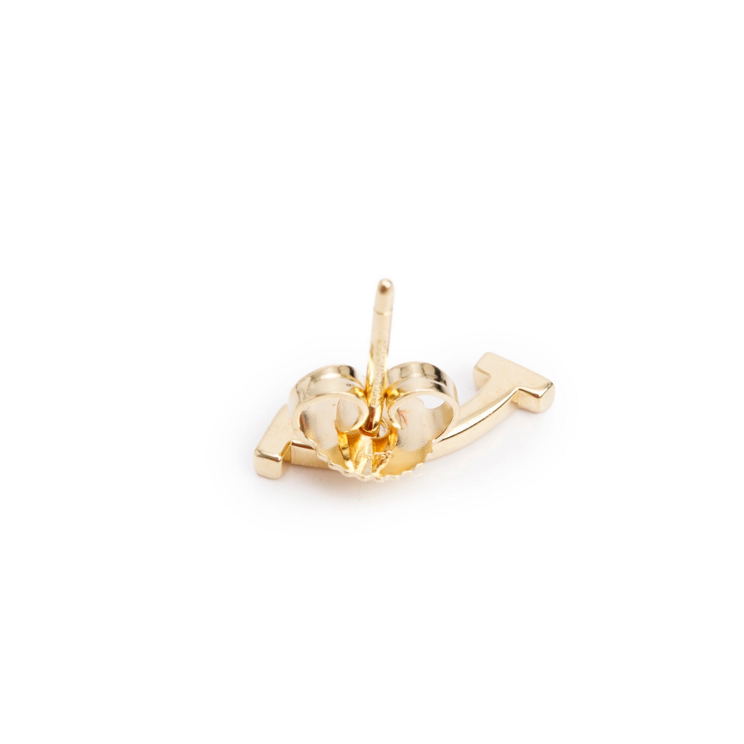 Tiffany & Co. 18k Yellow Gold Mini T Smile Earrings w/ Box