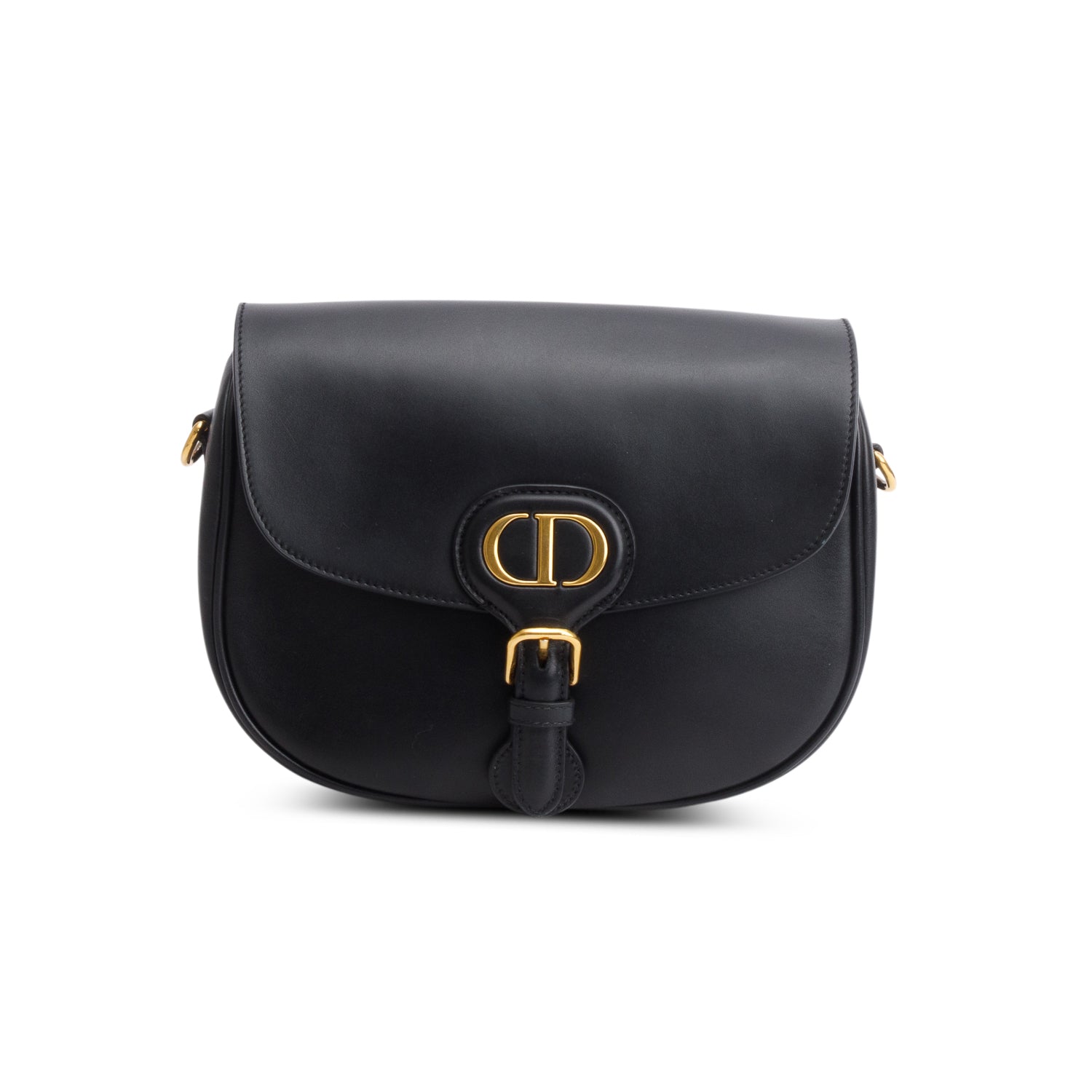 Christian Dior 2021 Black Box Calfskin Medium Bobby Flap w/ Authenticity Card