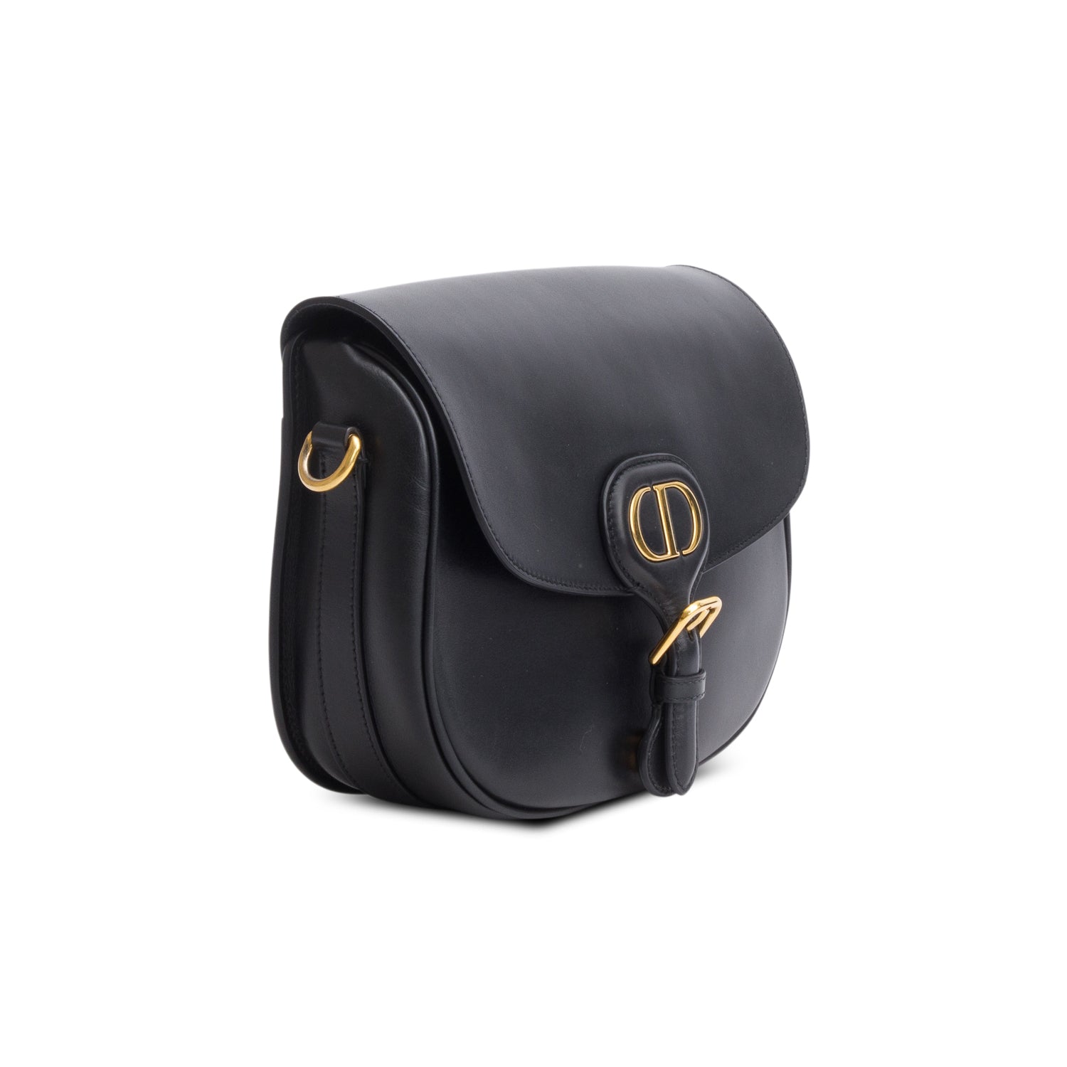 Christian Dior 2021 Black Box Calfskin Medium Bobby Flap w/ Authenticity Card