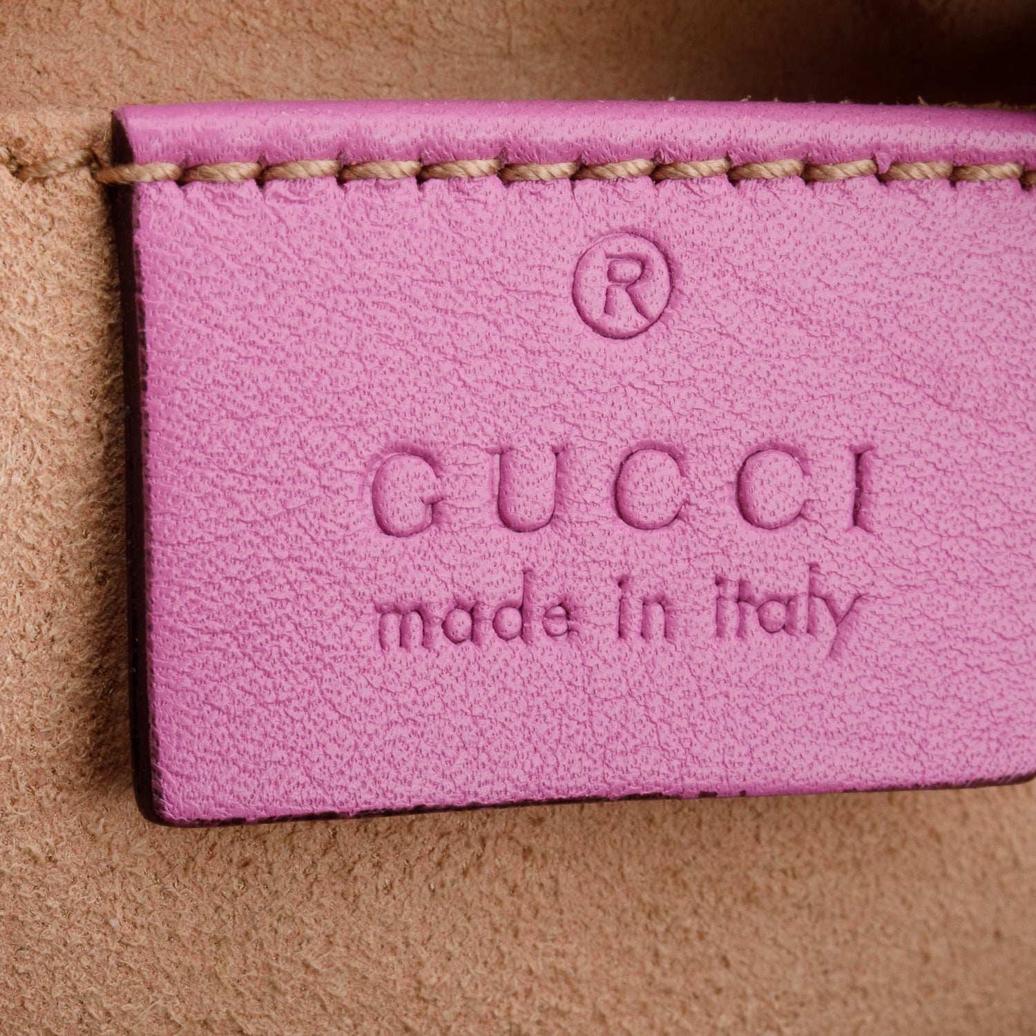 Gucci Pink Calfskin Matelasse Small GG Marmont Chain Shoulder Bag