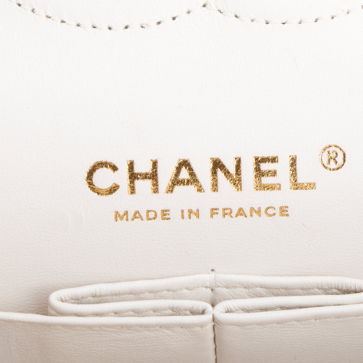 Chanel White Caviar Quilted Medium Double Flap