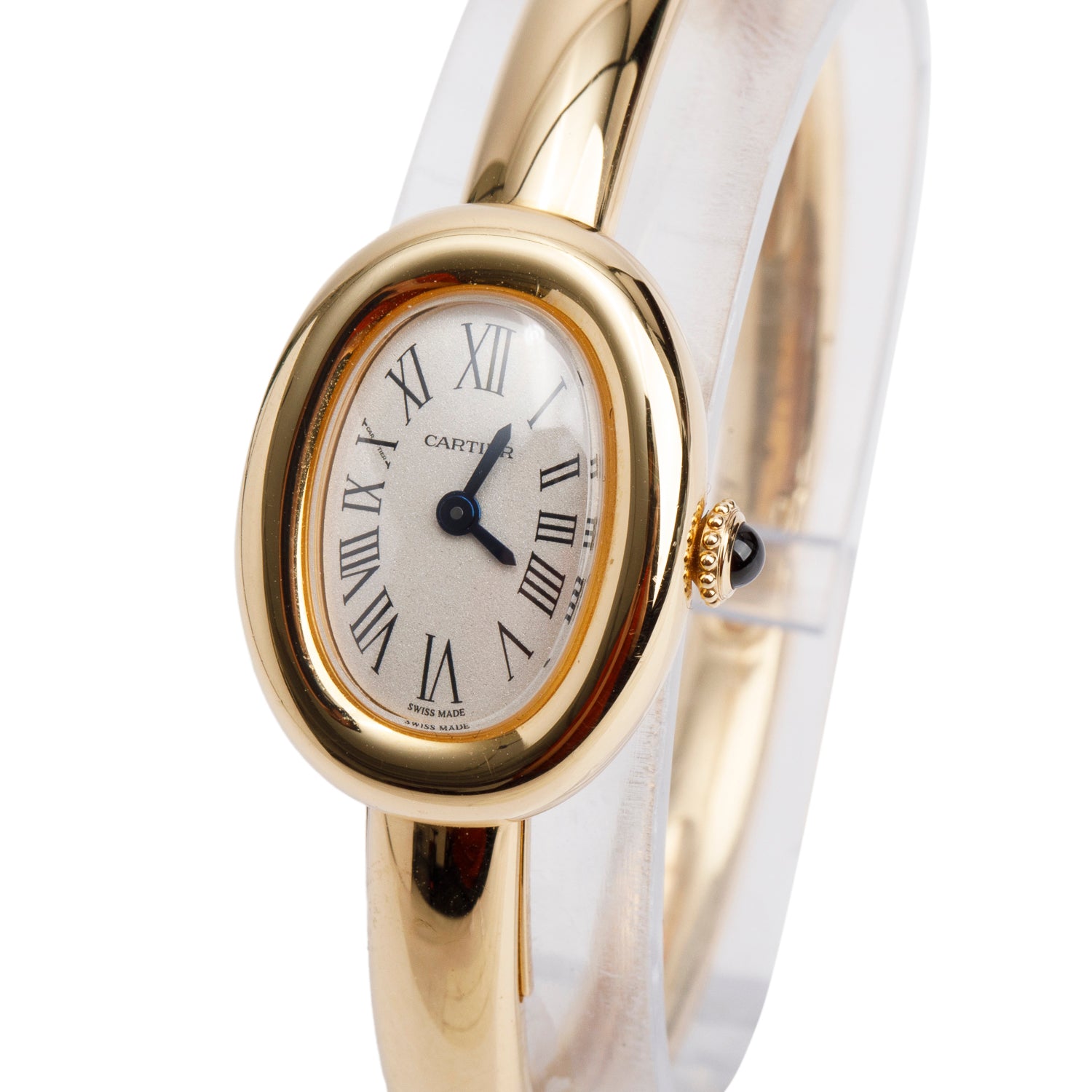 Cartier 2025 18k Yellow Gold Baignoire Quartz Watch, Mini Model 4514 w/ Box, Receipt & Papers
