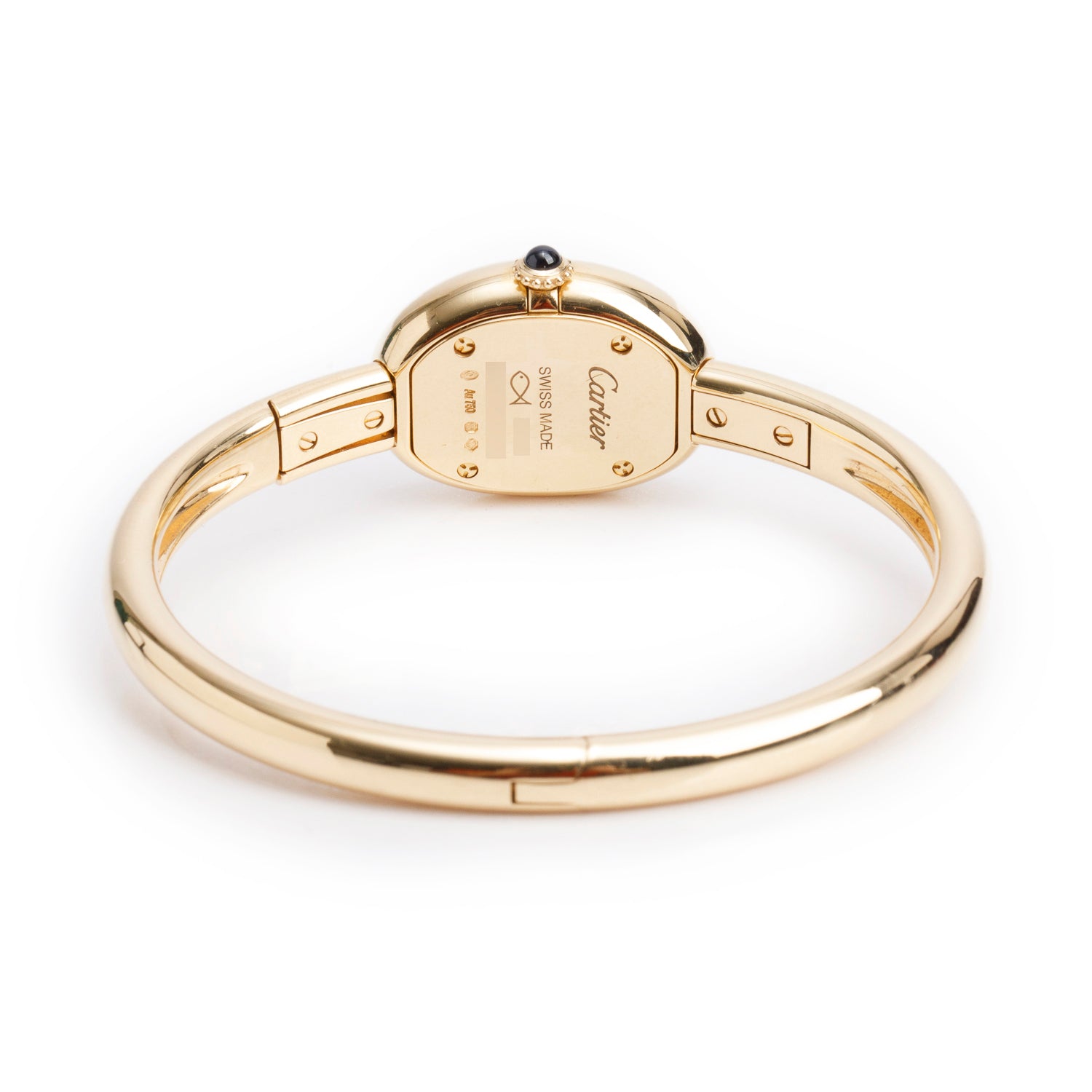 Cartier 2025 18k Yellow Gold Baignoire Quartz Watch, Mini Model 4514 w/ Box, Receipt & Papers