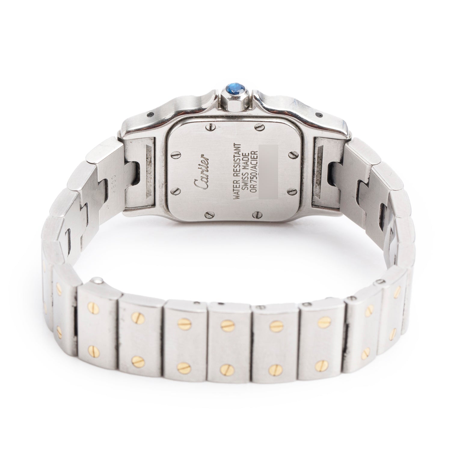 Cartier Stainless Steel & 18k Yellow Gold Santos De Cartier Galbee Quartz Watch, Small Model 1567