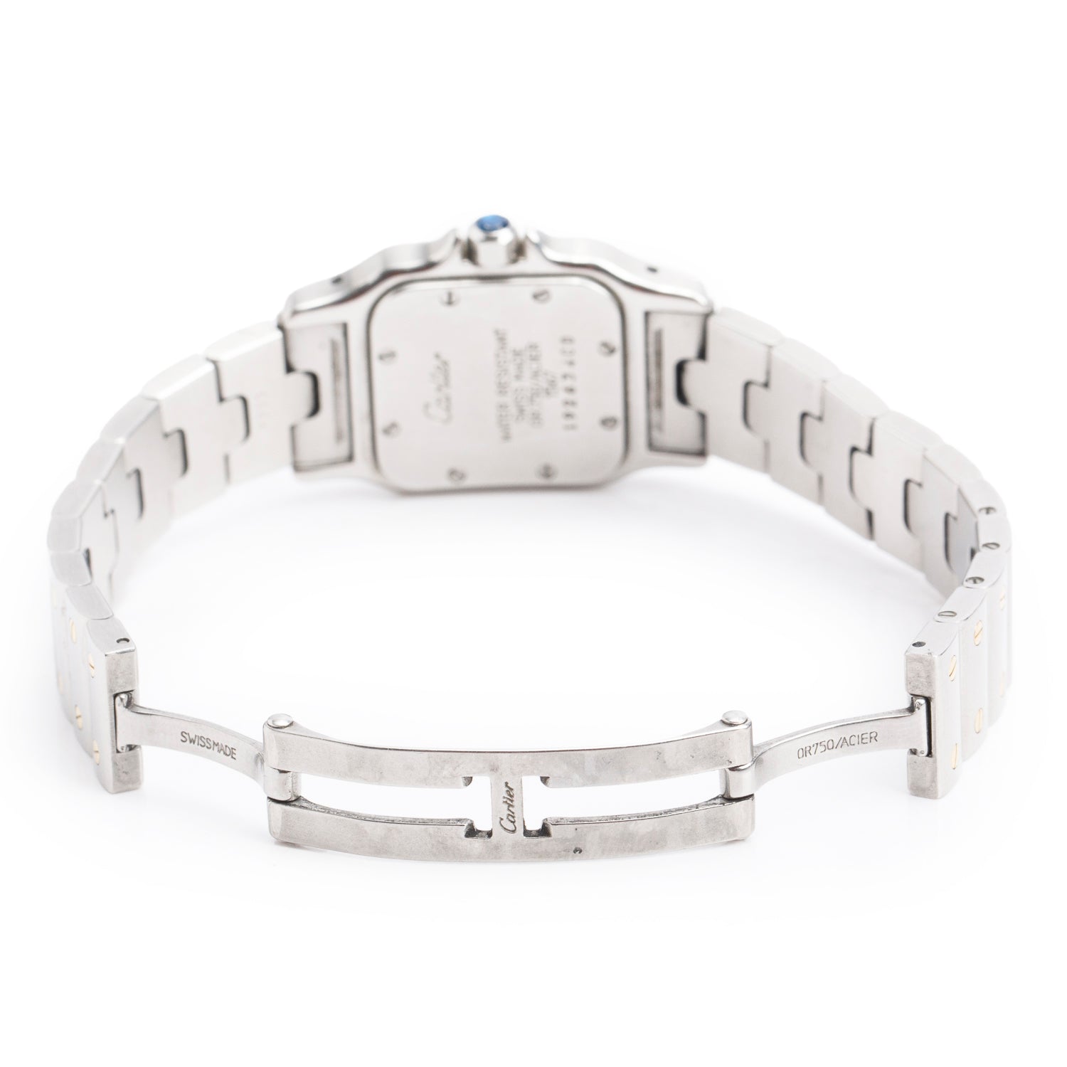 Cartier Stainless Steel & 18k Yellow Gold Santos De Cartier Galbee Quartz Watch, Small Model 1567