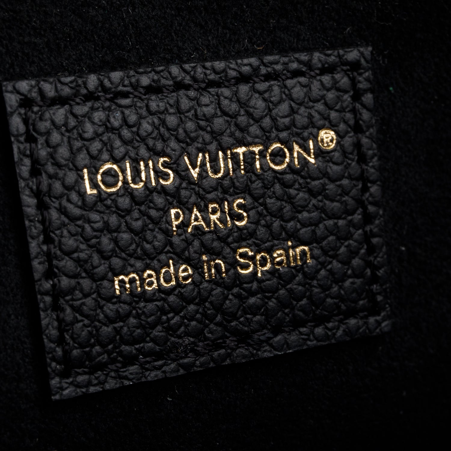 Louis Vuitton Black Monogram Empreinte Leather Felicie Pochette w/ Inserts