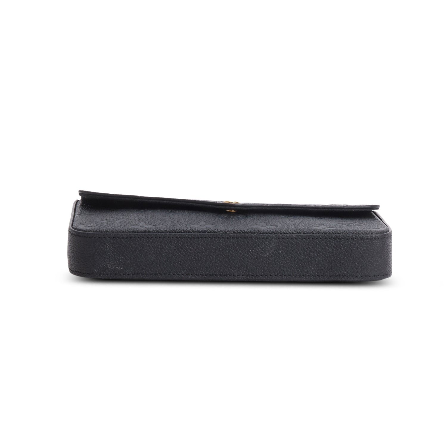 Louis Vuitton Black Monogram Empreinte Leather Felicie Pochette w/ Inserts