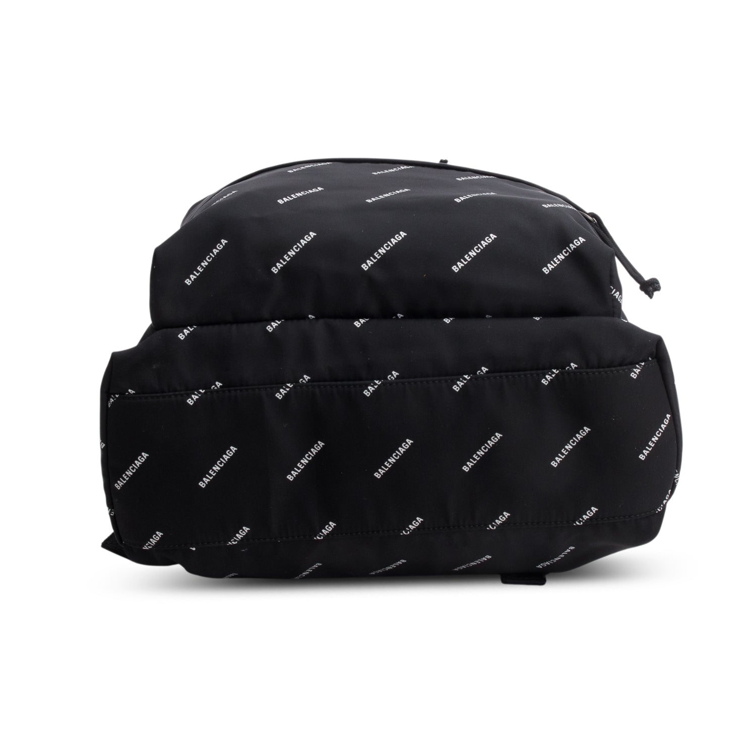 Balenciaga Black Nylon All Over Logo Explorer Backpack