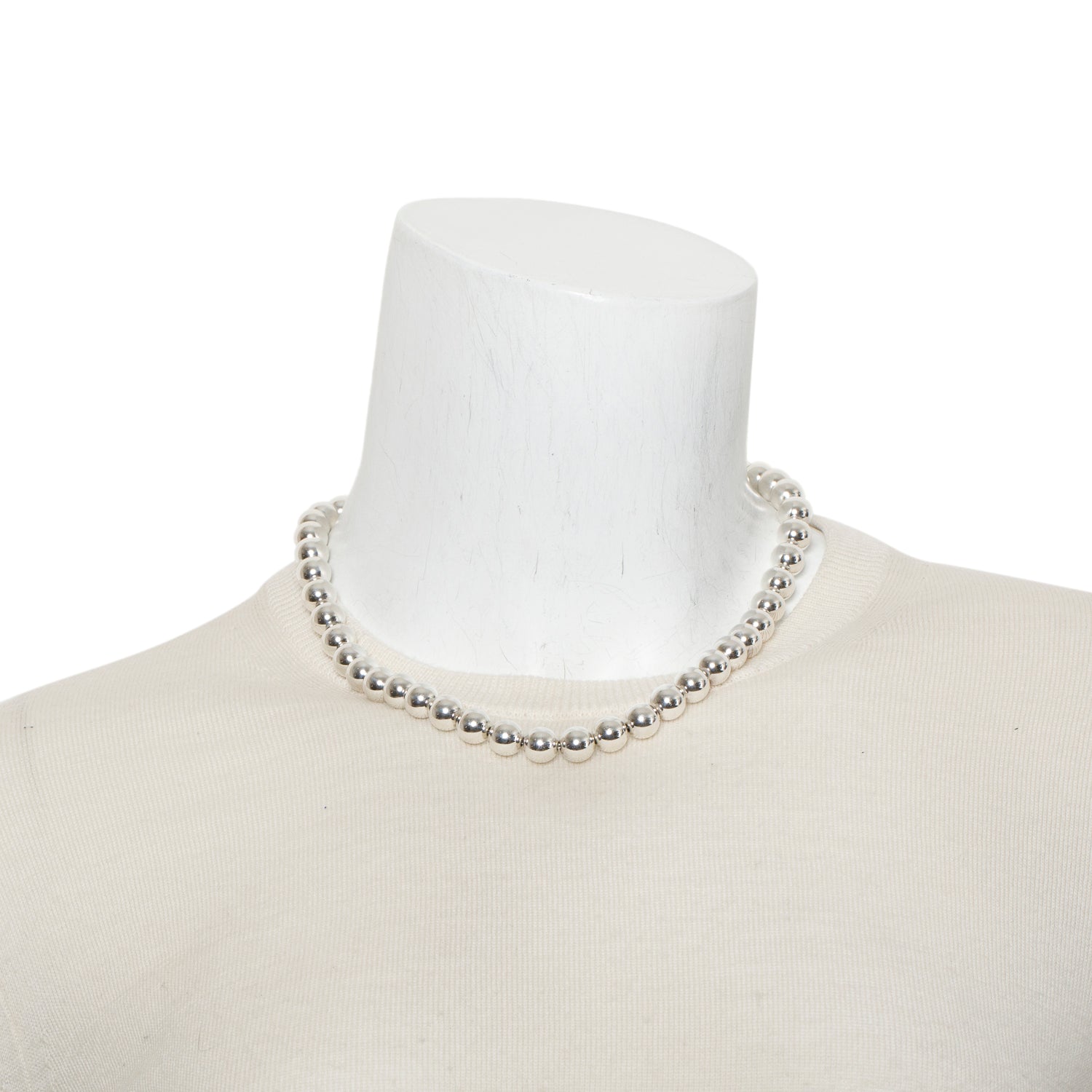 Tiffany & Co. Sterling Silver HardWear Ball Necklace