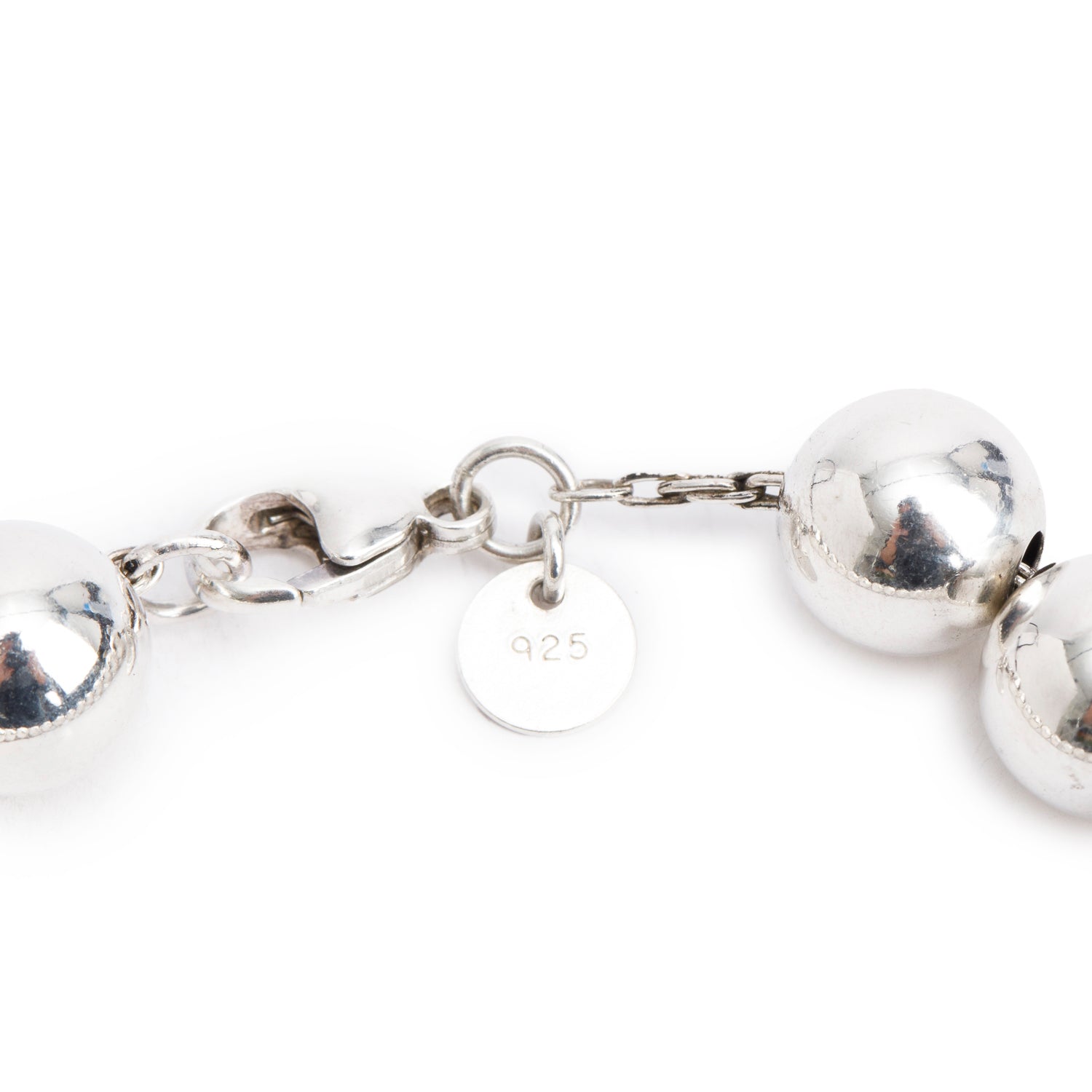 Tiffany & Co. Sterling Silver 10 MM HardWear Ball Bracelet