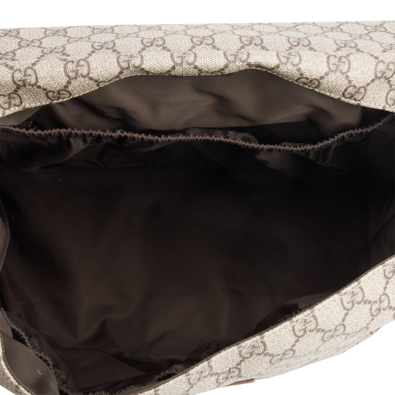 Gucci GG Plus Monogram Messenger Diaper Bag w/ Box