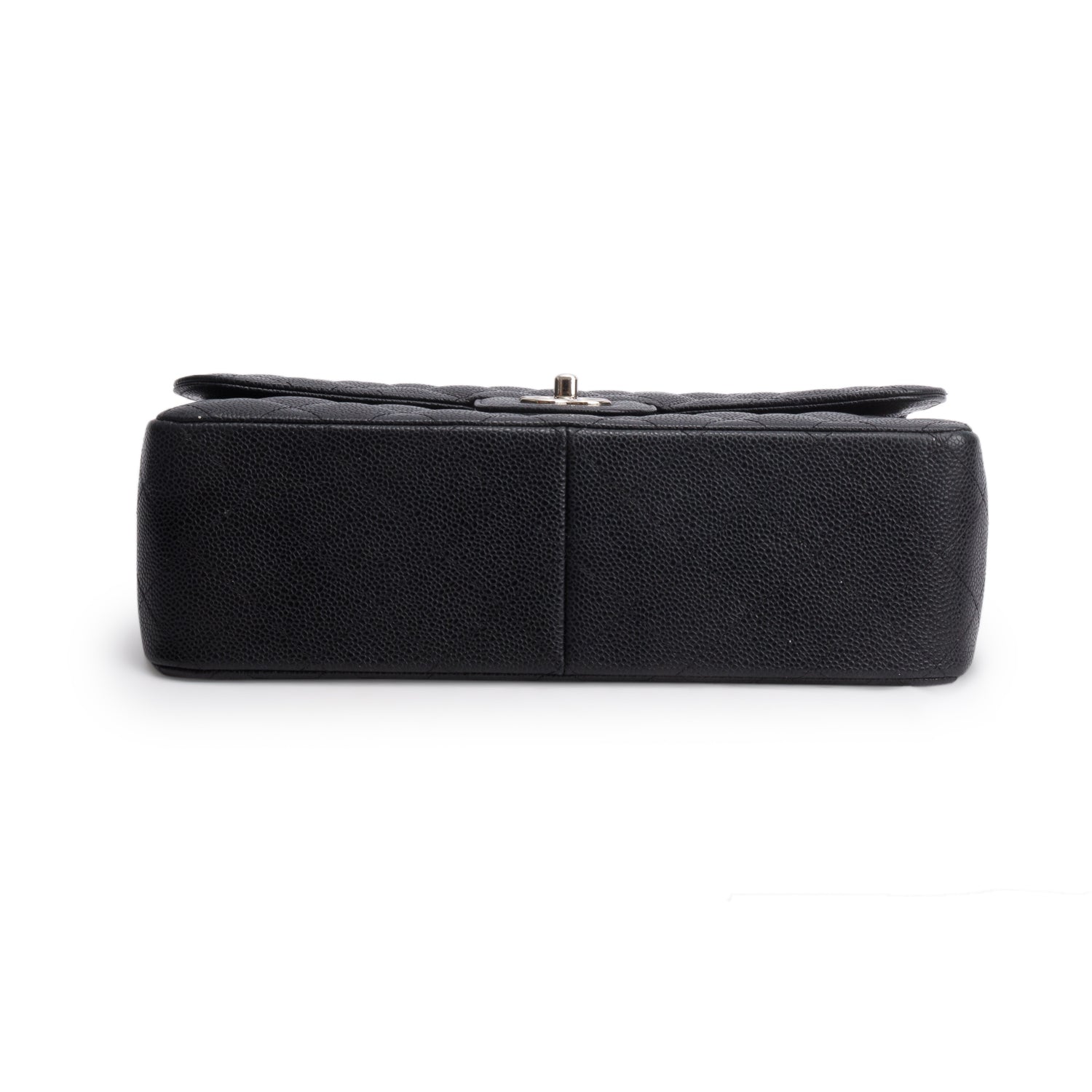 Chanel Black Caviar Jumbo Classic Double Flap Bag w/ Box & Receipt