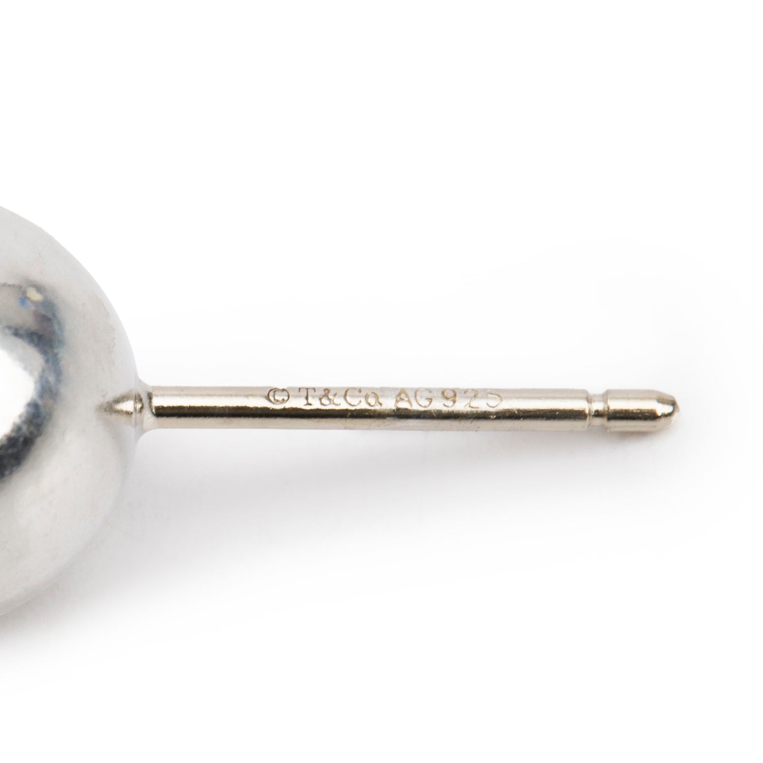 Tiffany & Co. Sterling Silver HardWear 8 MM Ball Earrings