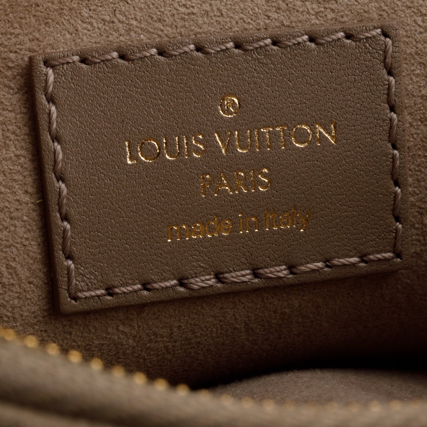 Louis Vuitton Taupe Calfskin LV New Wave Chain Bag