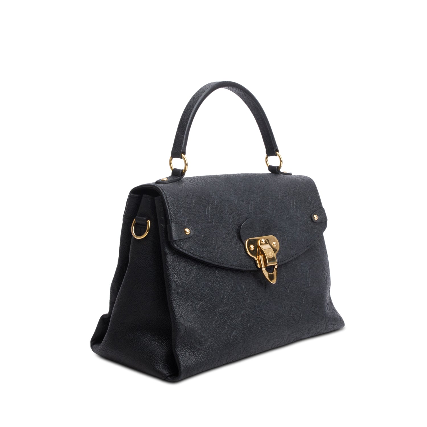 Louis Vuitton 2020 Black Empreinte Leather Georges MM w/ Strap