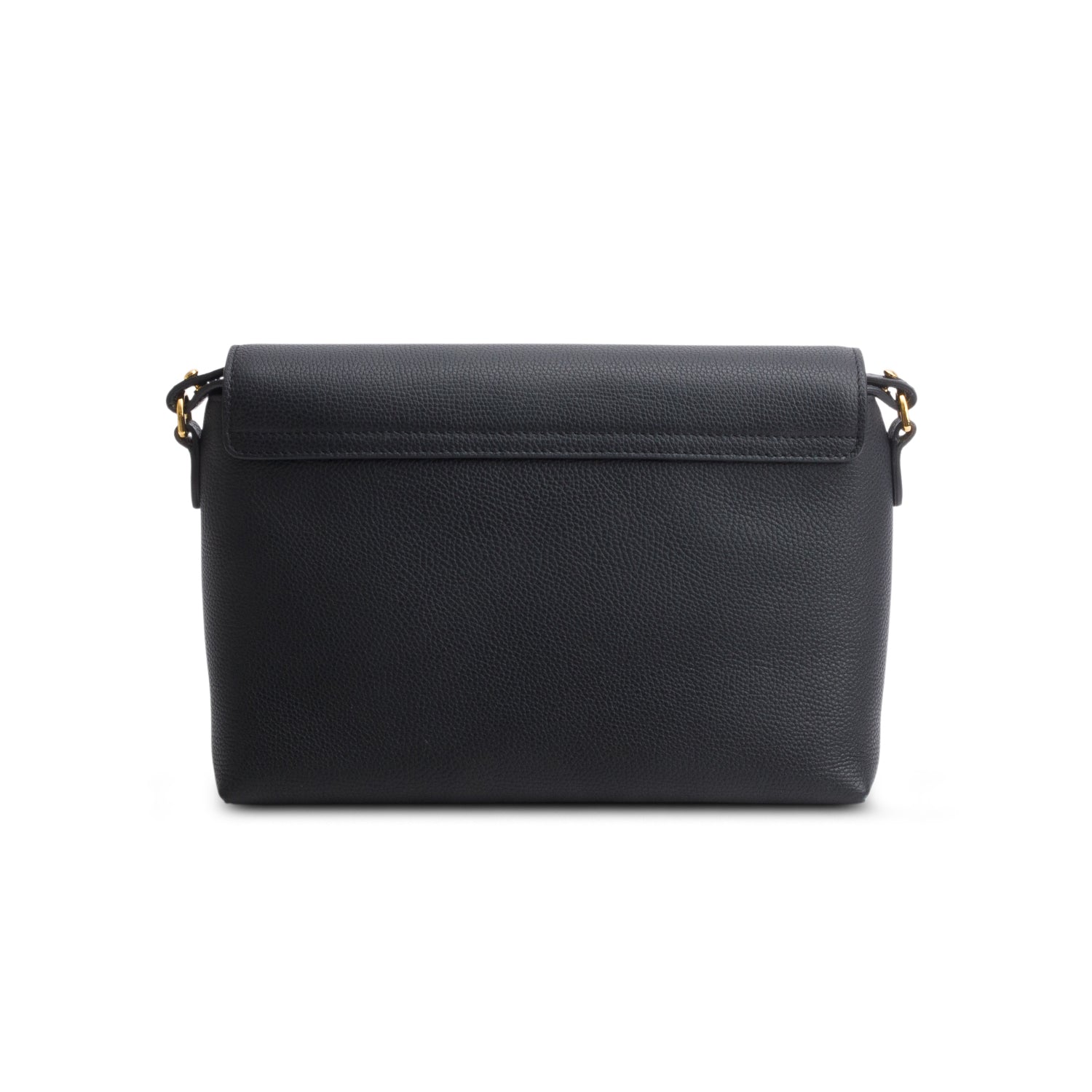 Burberry Black Coated Canvas Calfskin Vintage Check Medium Note Crossbody Bag