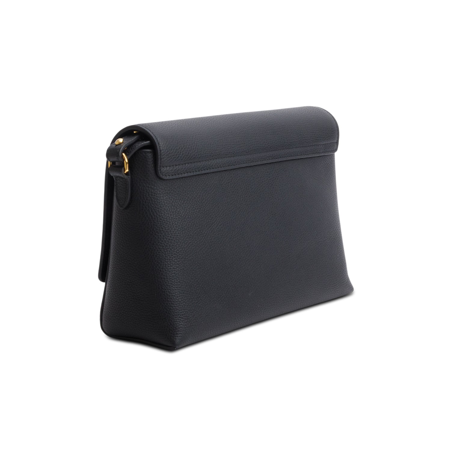 Burberry Black Coated Canvas Calfskin Vintage Check Medium Note Crossbody Bag