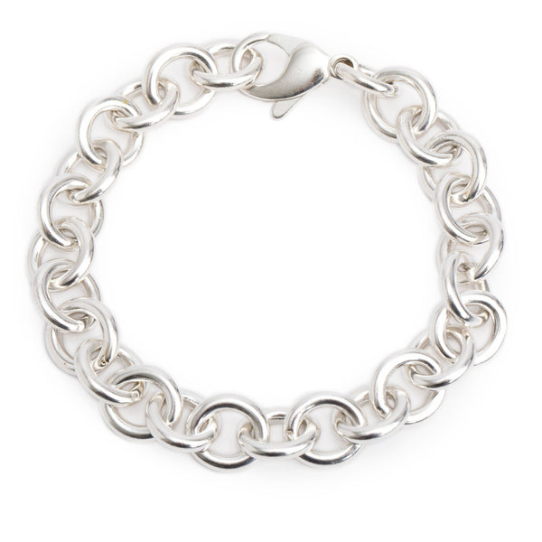 Tiffany & Co. Sterling Silver Medium Round Link Bracelet – OLIVER'S