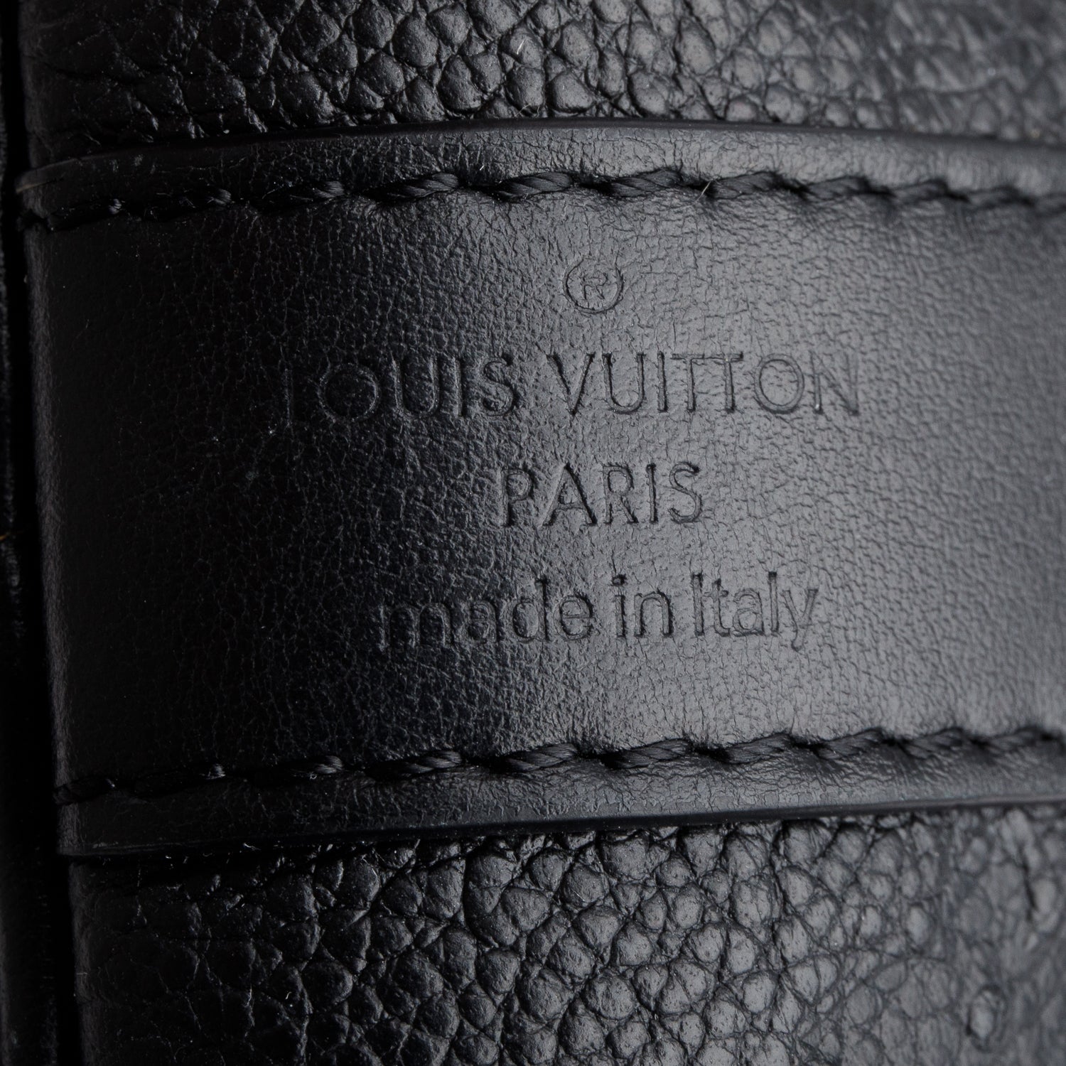 Louis Vuitton Black Empreinte Monogram Giant Keepall Bandouliere 45