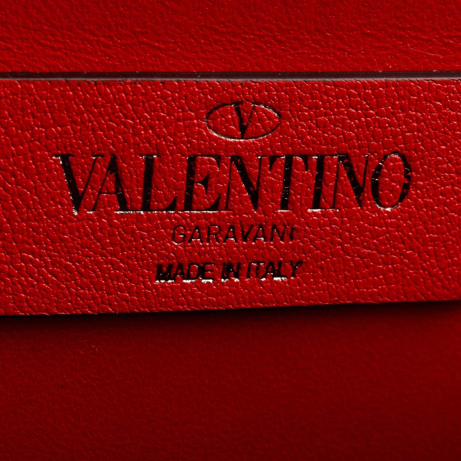 Valentino Pink Shiny Calfskin VLogo Crystal Clutch w/ Strap