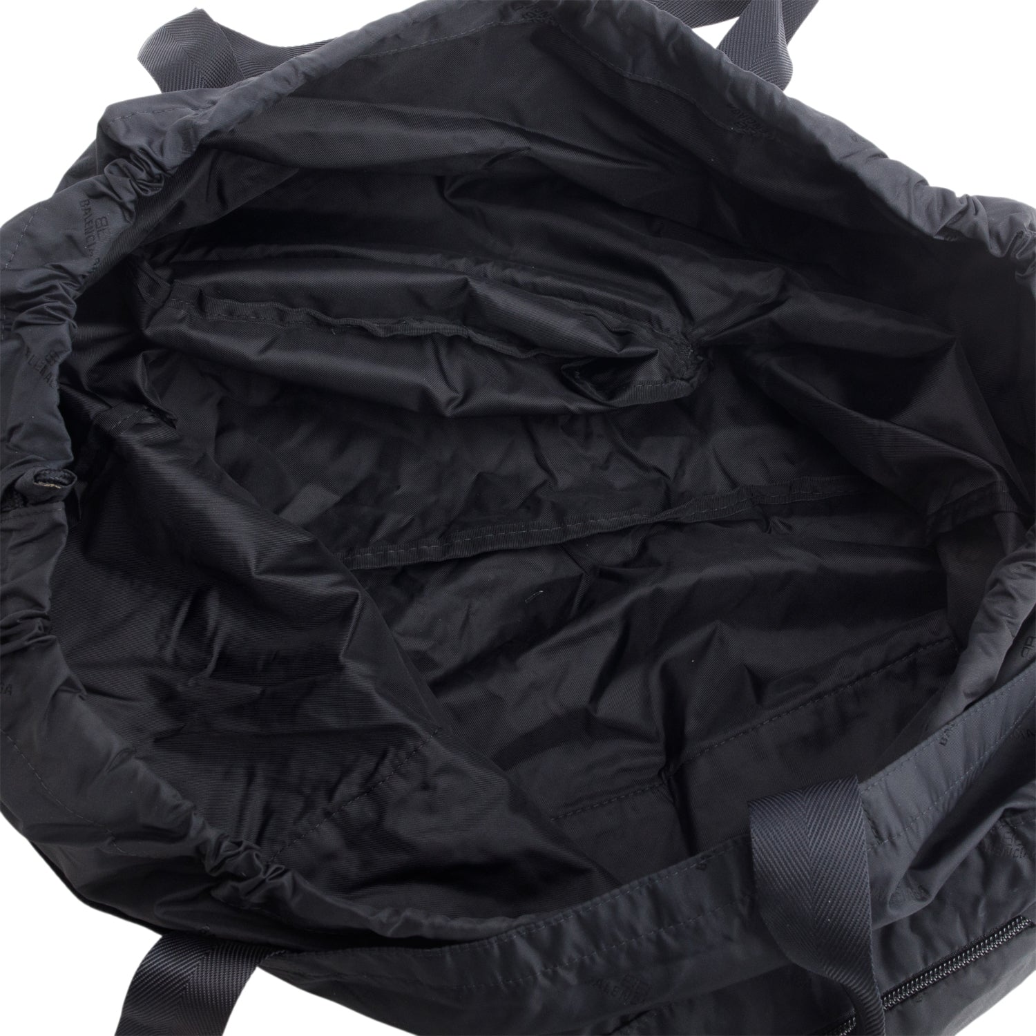 Balenciaga Black Nylon Convertible Tote Bag