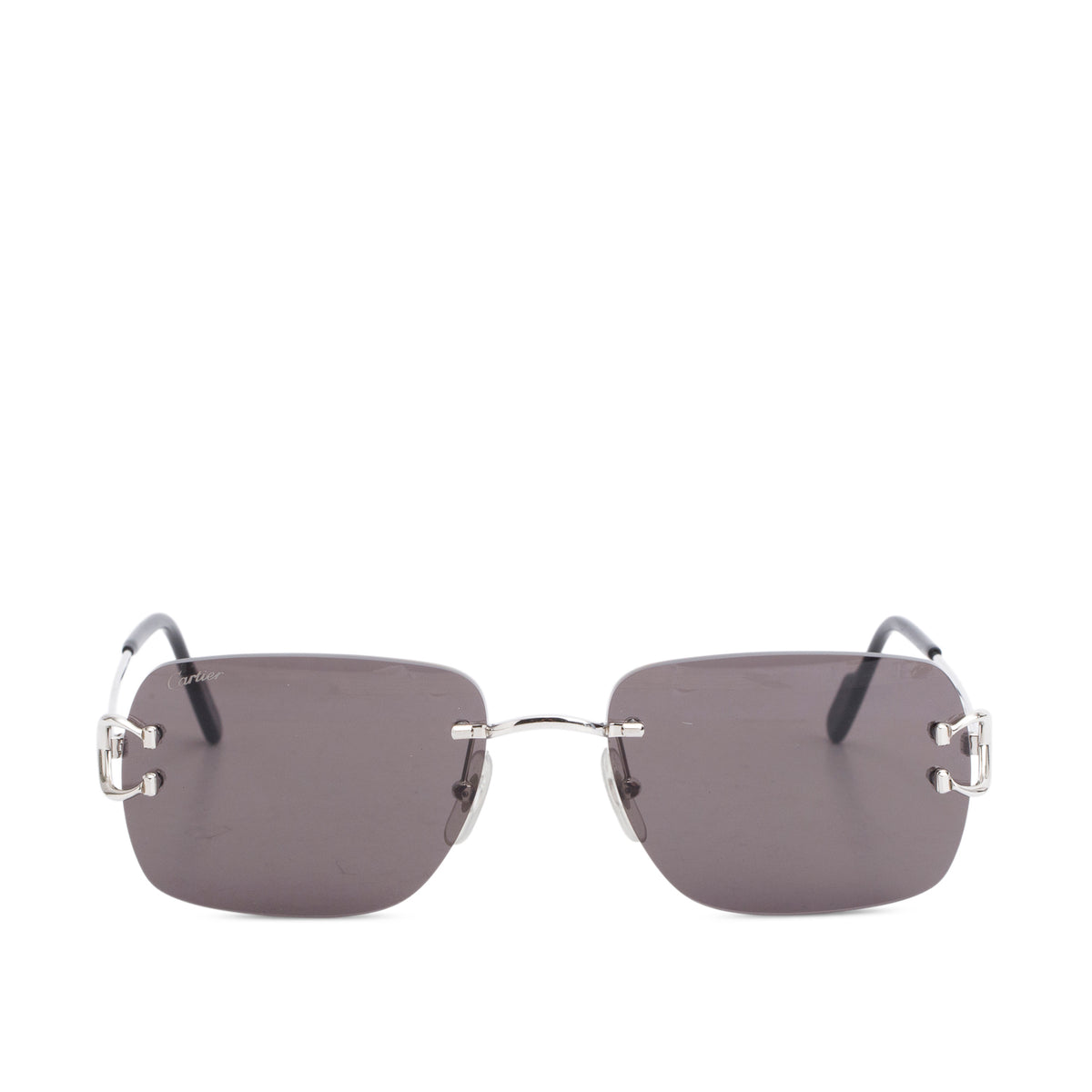 Cartier CT0330S Black Rimless C de Cartier Sunglasses w/ Box & Case ...