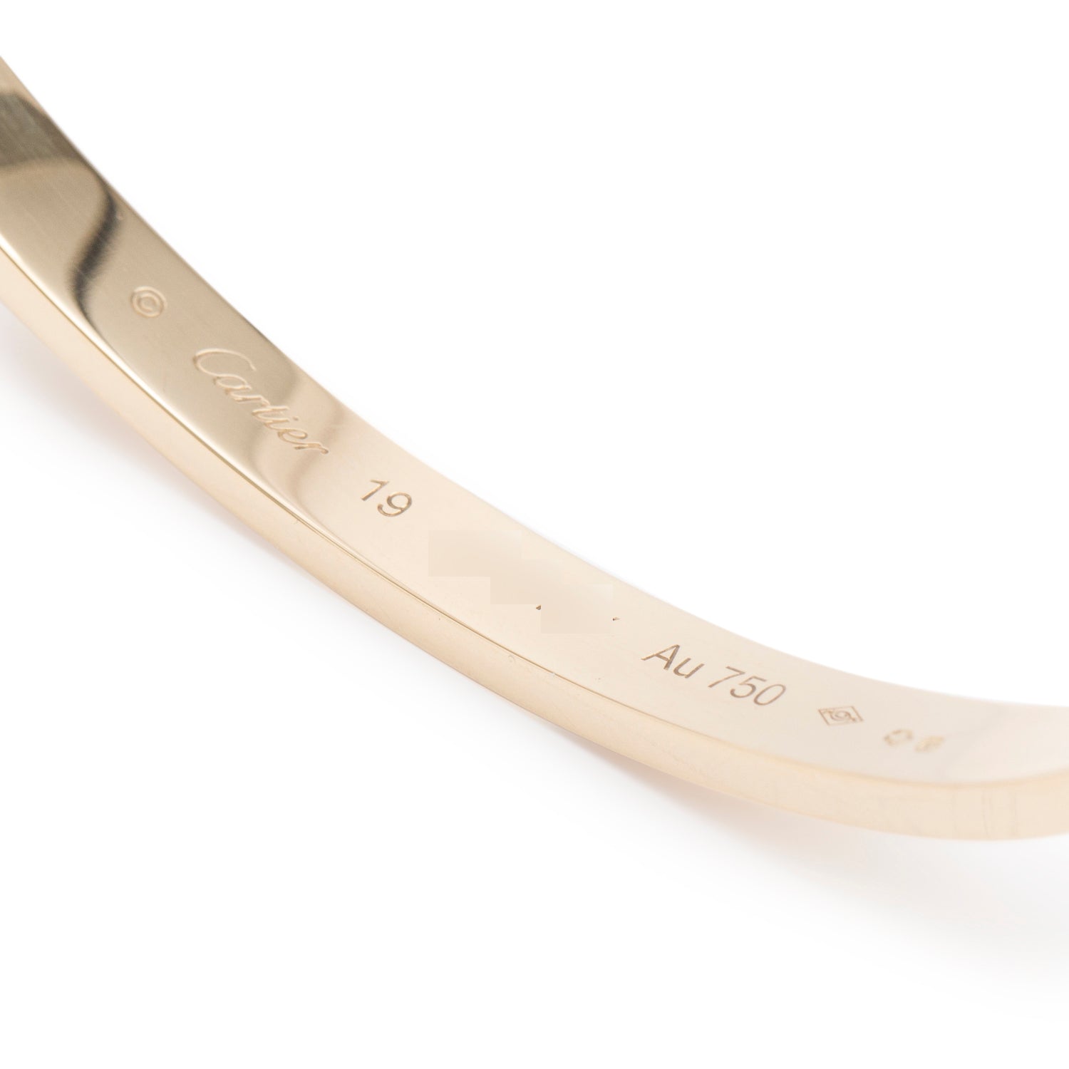 Cartier 2025 18k Yellow Gold 4.8 MM Love Bracelet, Medium Model, Size 19 w/ Box & Certificate