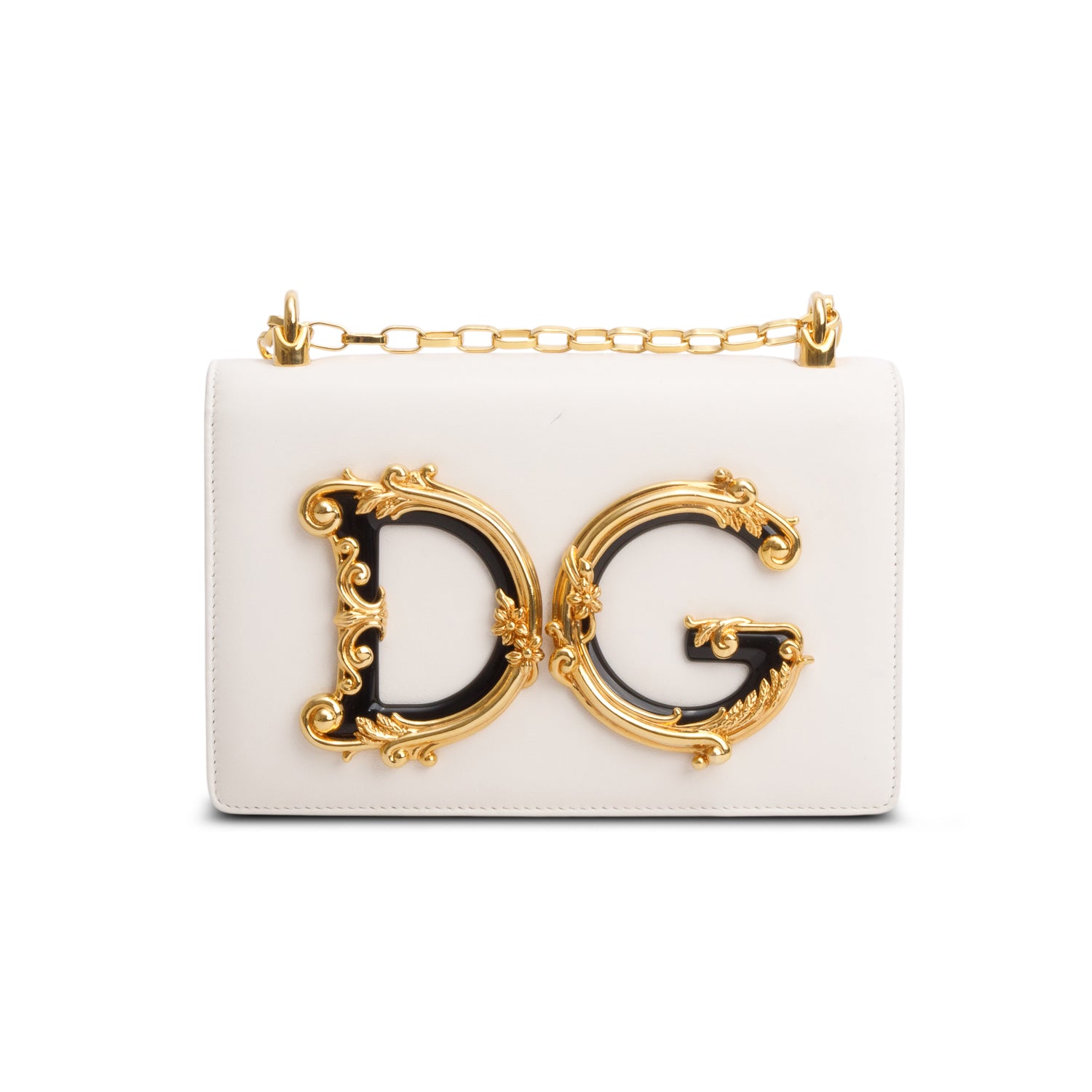 Dolce & Gabbana Nappa Leather DG Girls Shoulder Bag w/ Box