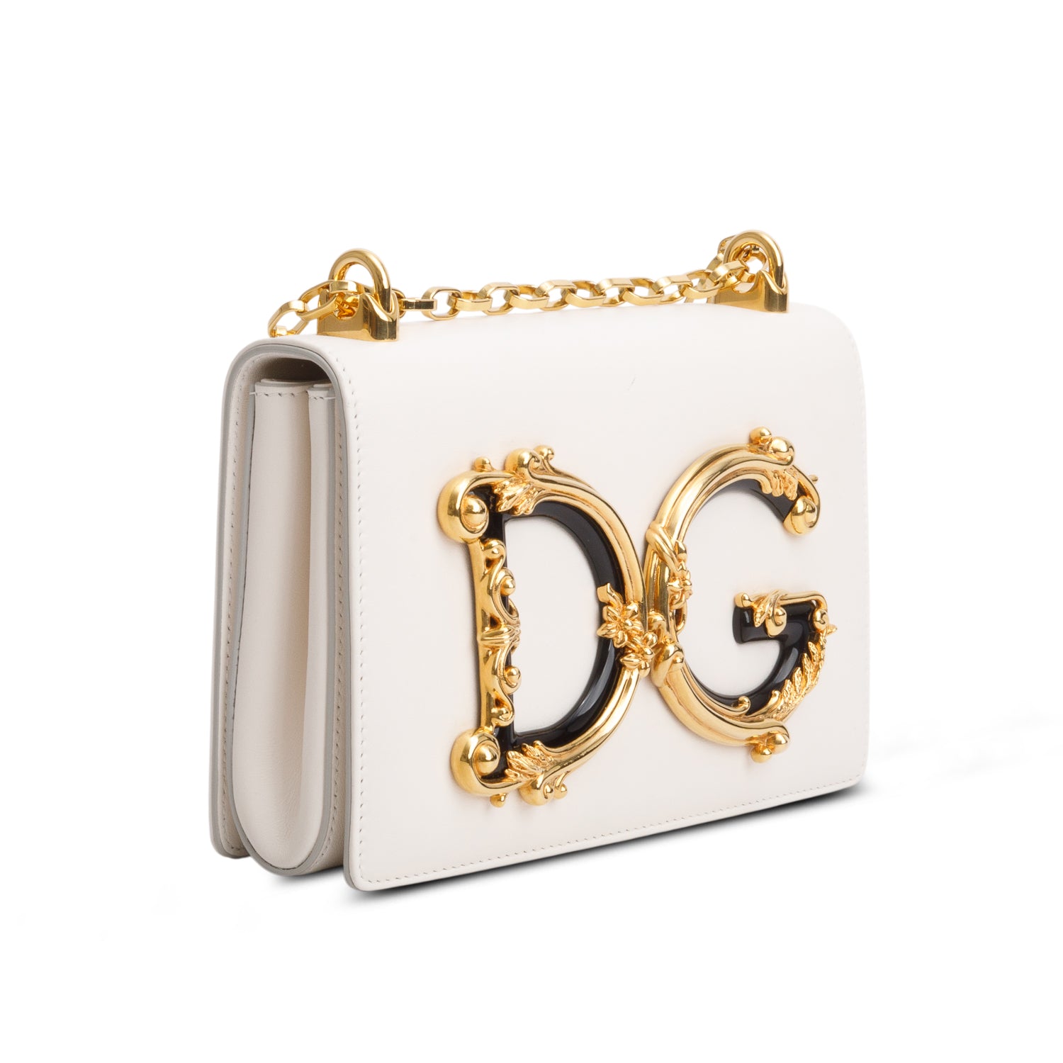 Dolce & Gabbana Nappa Leather DG Girls Shoulder Bag w/ Box