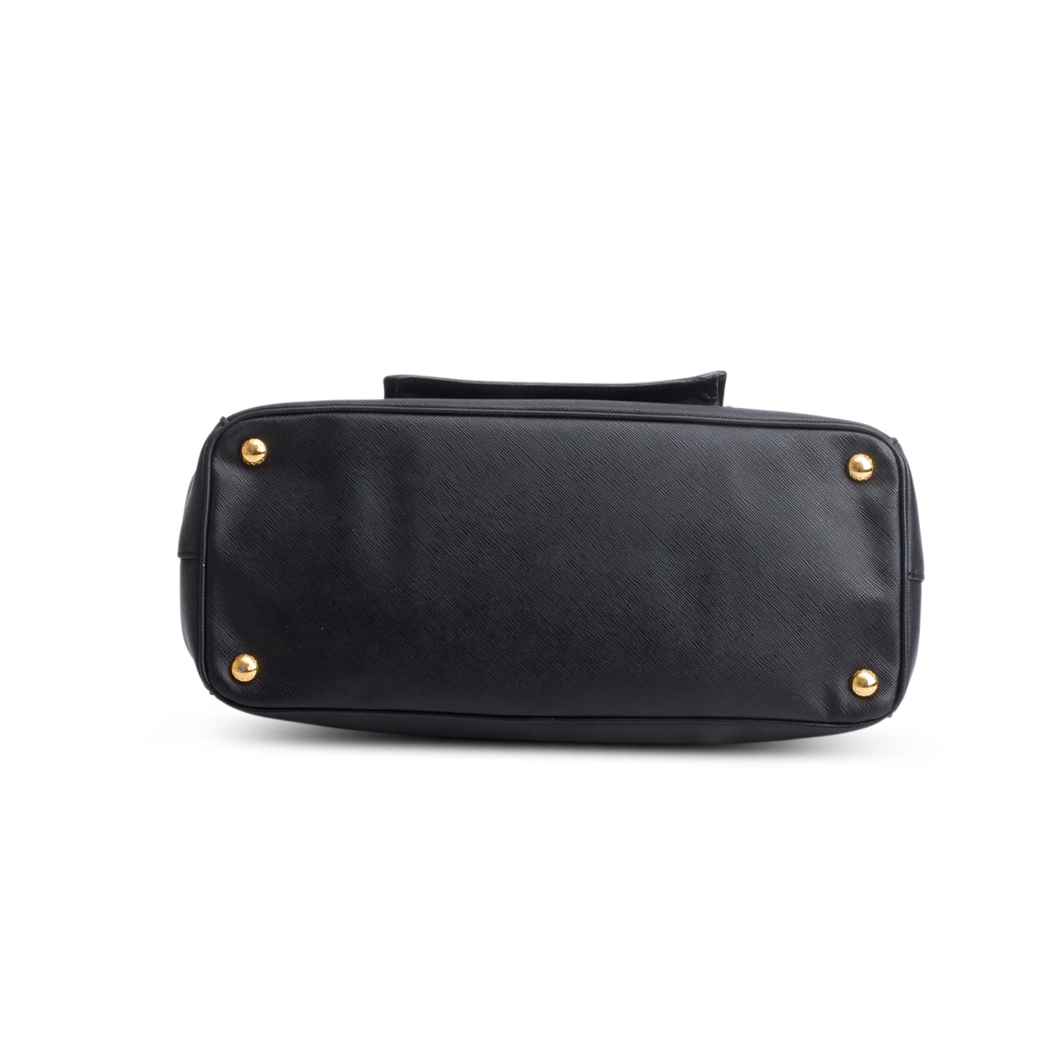 Prada Black Saffiano Lux Medium Galleria Double Zip Front Pocket