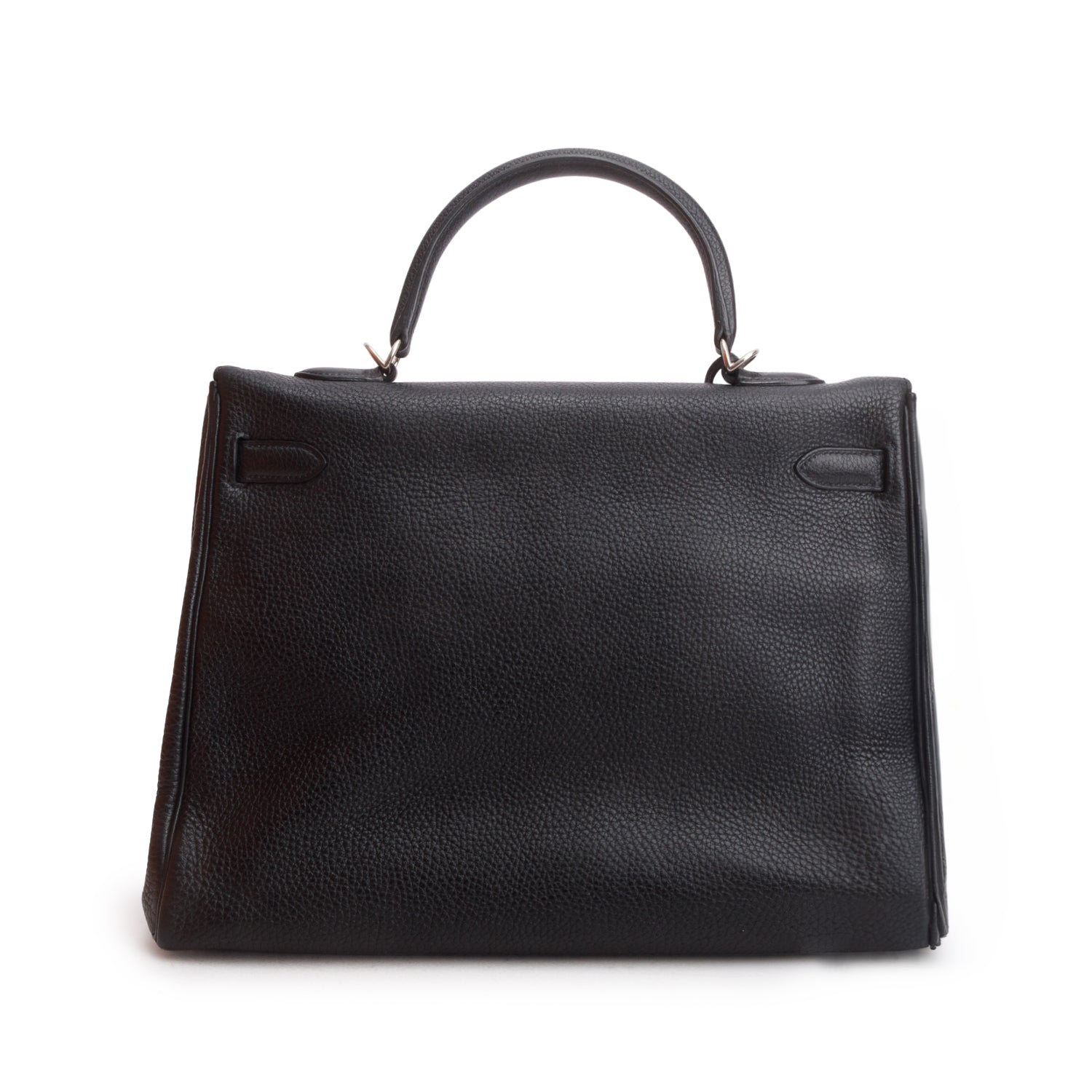 Hermes Noir Togo Kelly Retourne 35 w/ Box & Strap