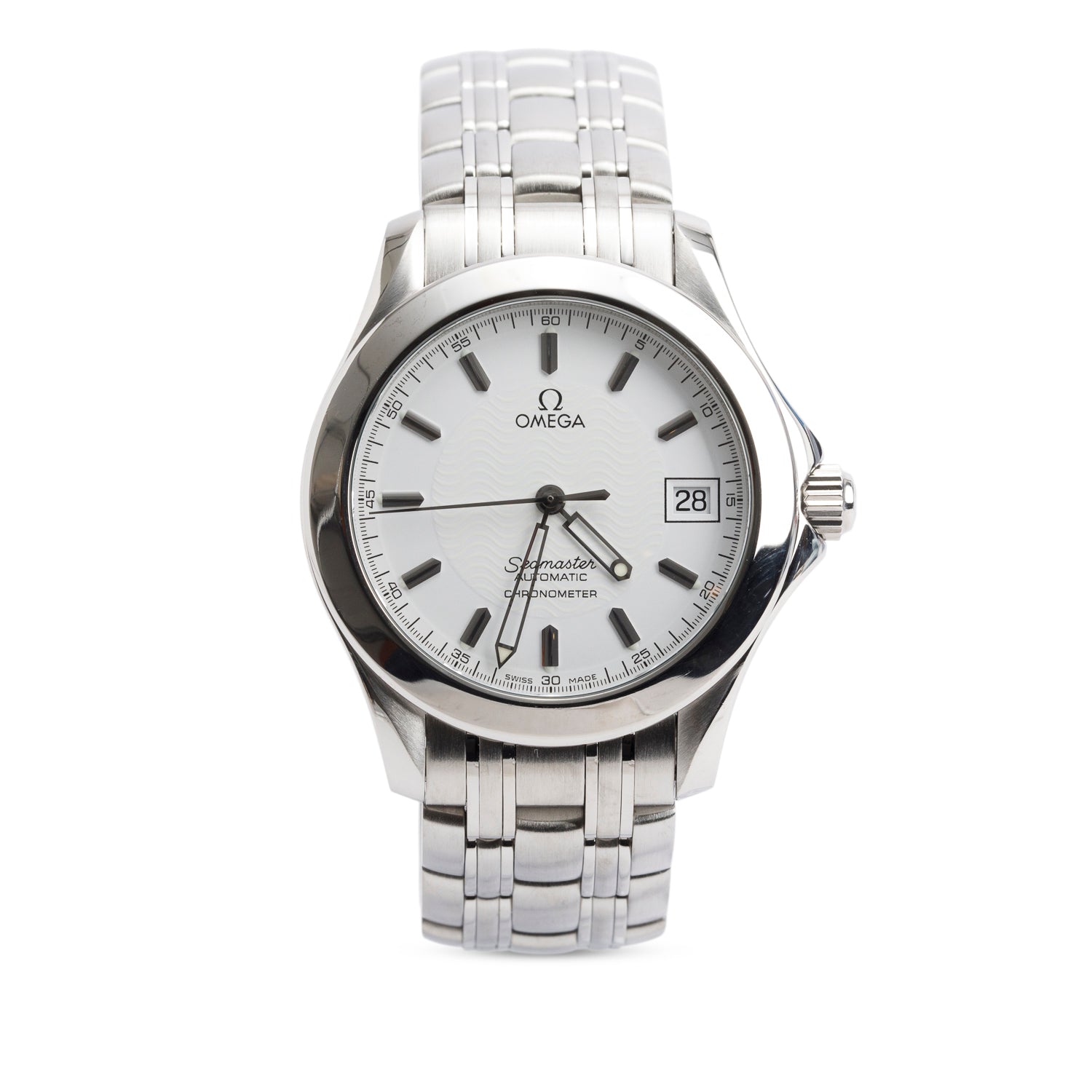 Omega Stainless Steel Seamaster 36.25 MM Automatic Watch White Dial
