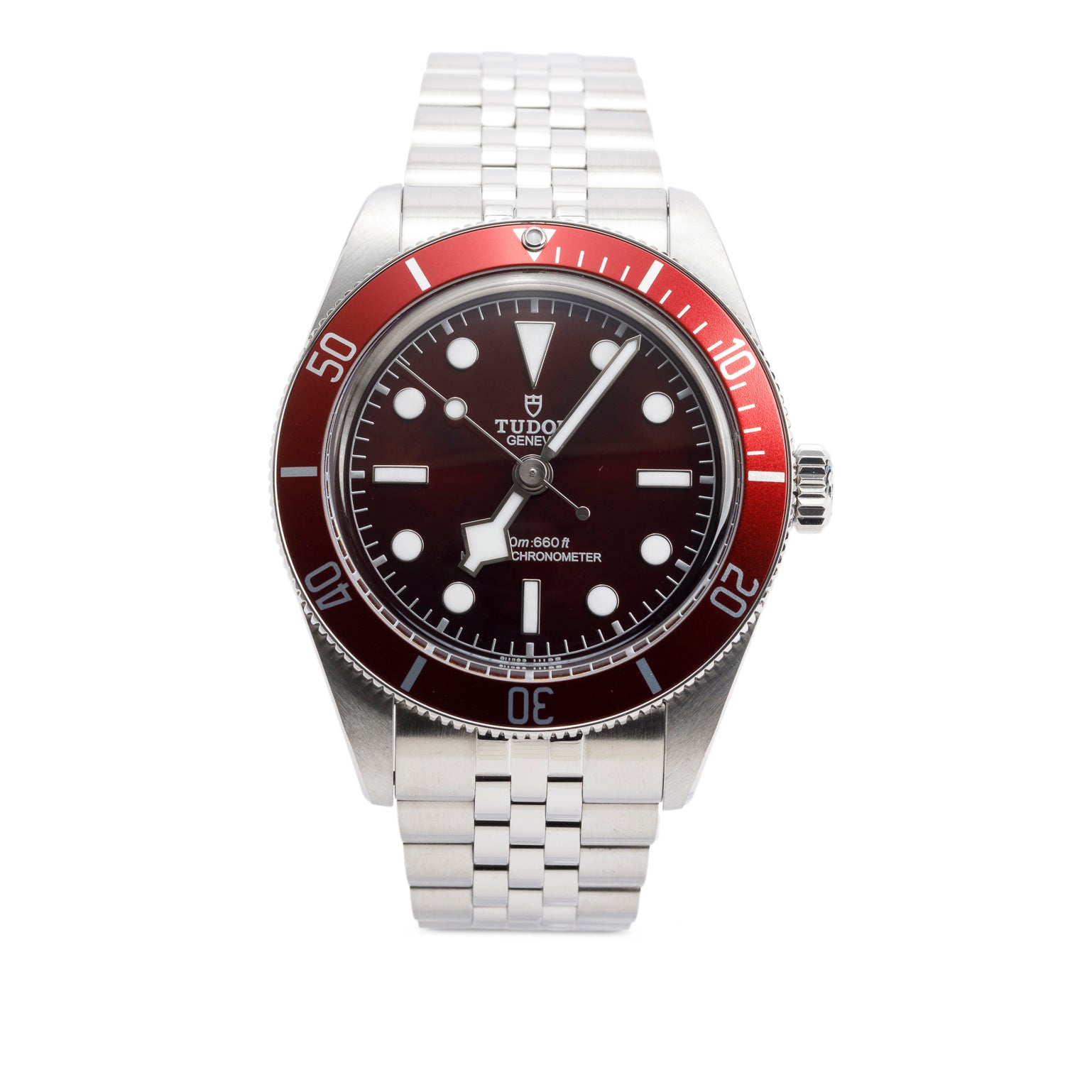 Tudor 2025 Stainless Steel Black Bay 58 39 MM Automatic Watch Red Dial 7939A1A0RU w/ Box & Papers