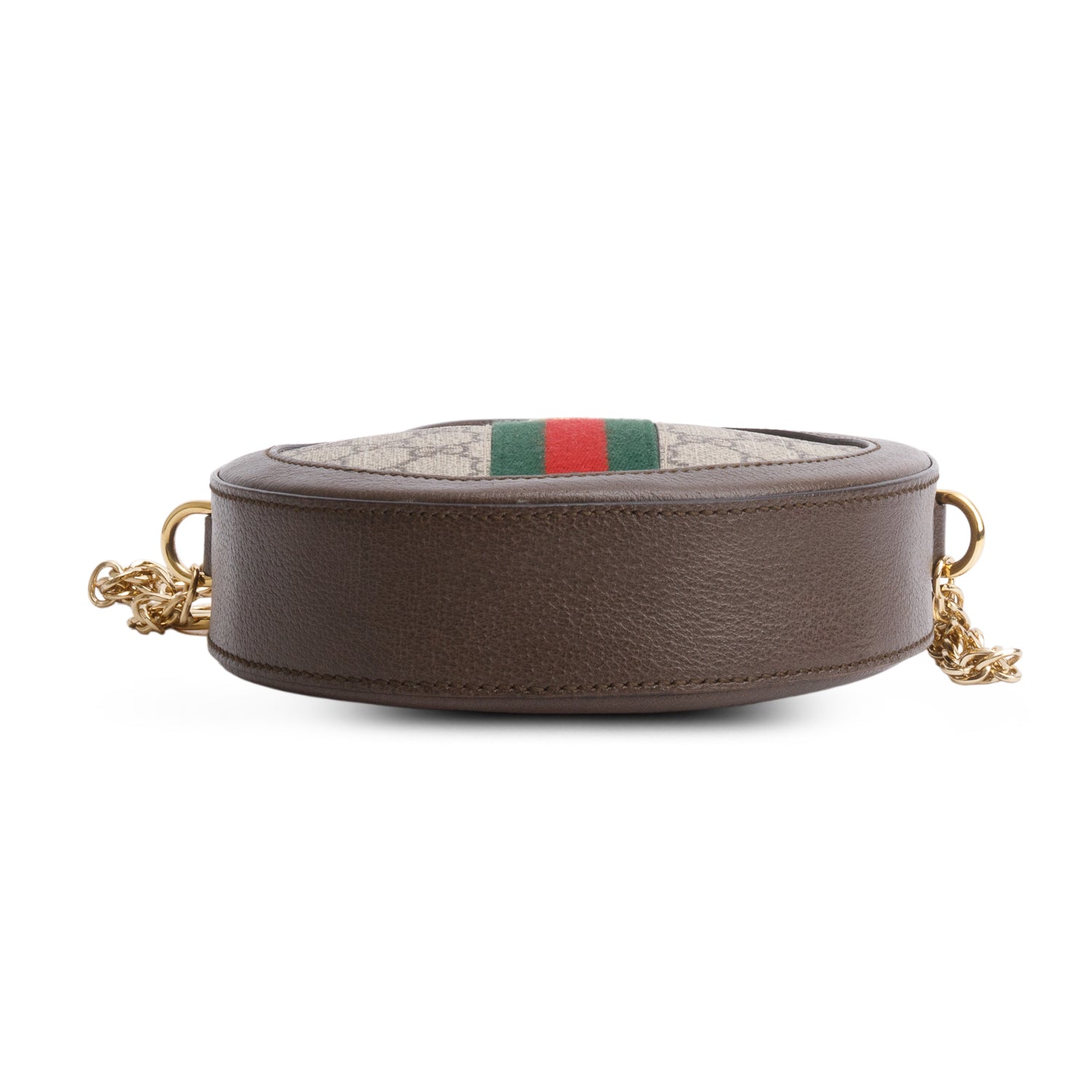 Gucci GG Supreme Monogram Web Mini Ophidia Round Shoulder Bag w/ Box