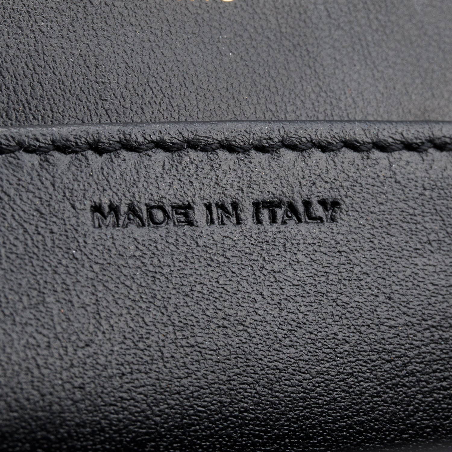 Saint Laurent 2022 Black Calfskin Croc Embossed Monogram Uptown Chain Wallet w/ Box