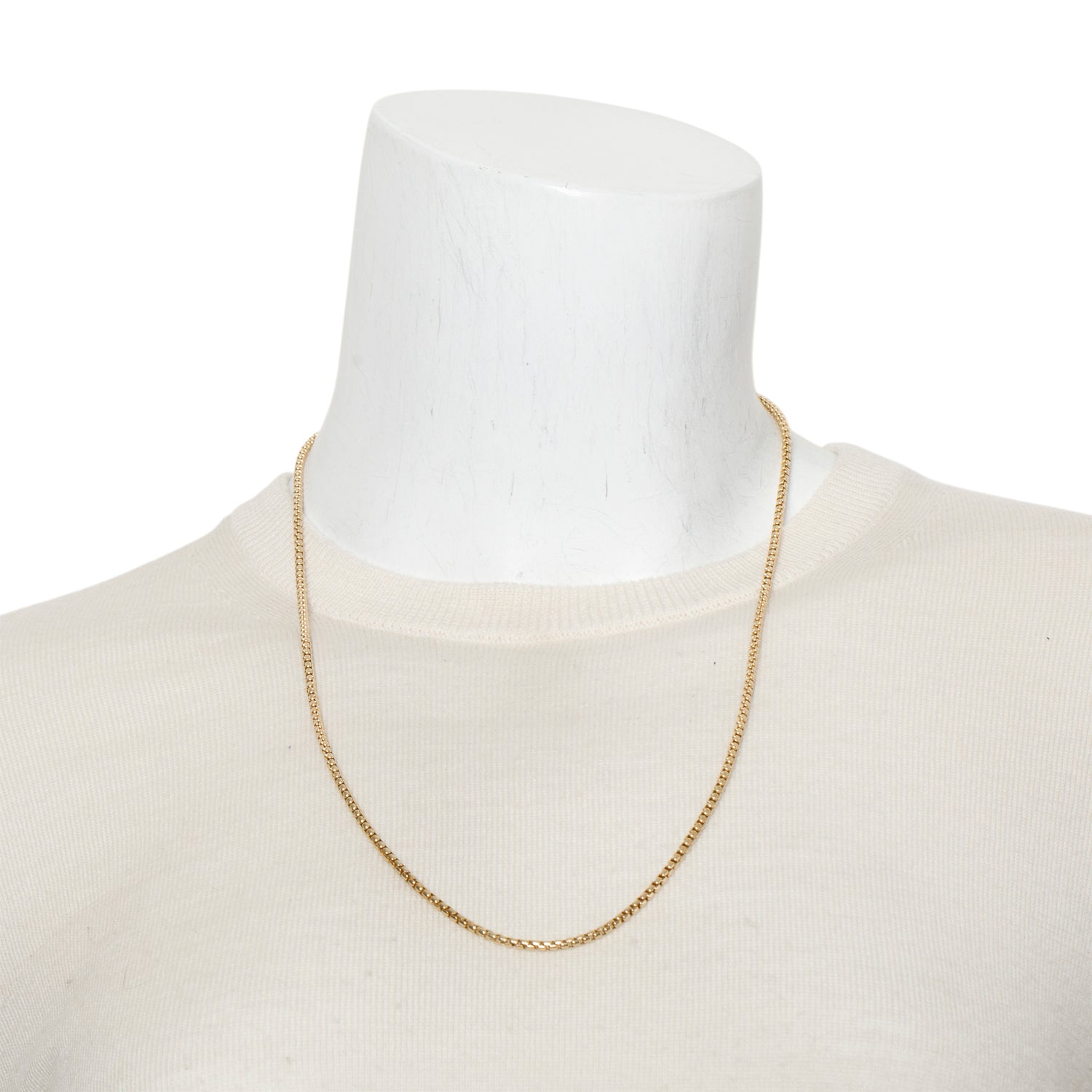 David Yurman 18k Yellow Gold 2.5 MM Box Chain Necklace, 24" w/ Box