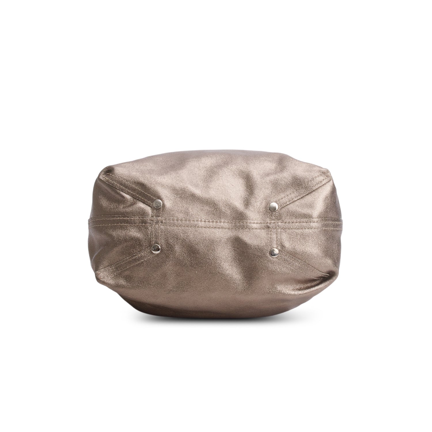 Tiffany & Co. Metallic Bronze Mini Tote Bag w/ Pouch