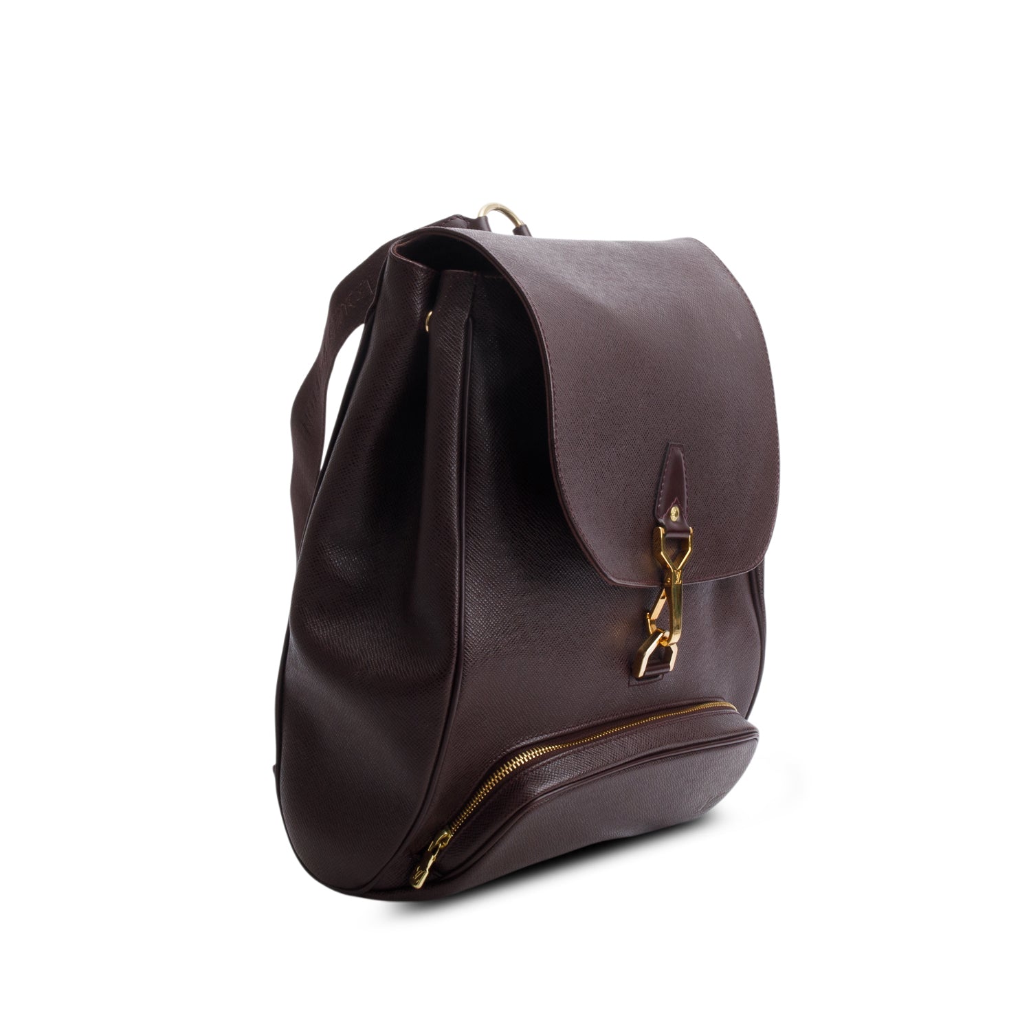Louis Vuitton Burgundy Taiga Leather Cassiar Backpack