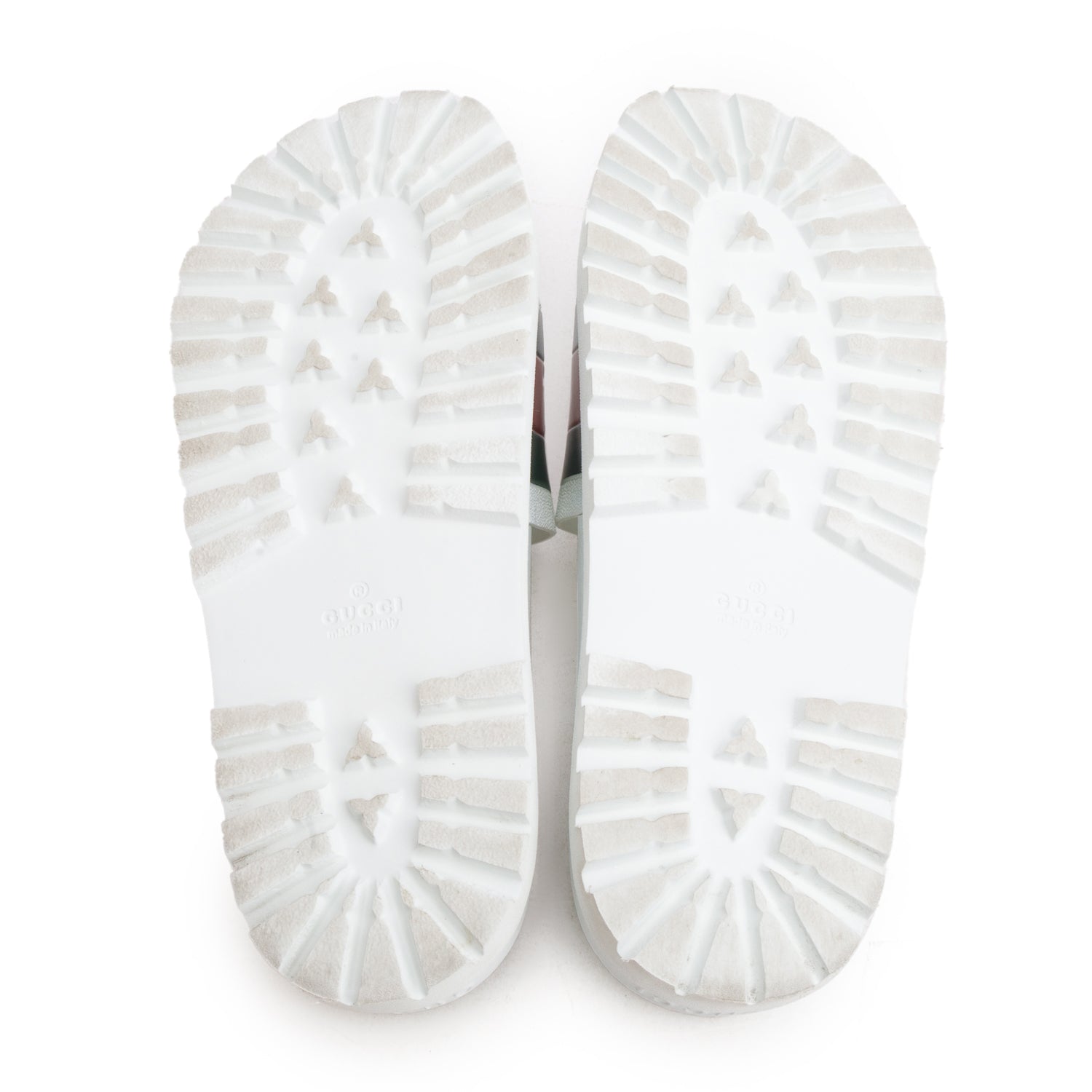 Gucci White Rubber Pool Slide Sandals, Men's Size 9 w/ Box