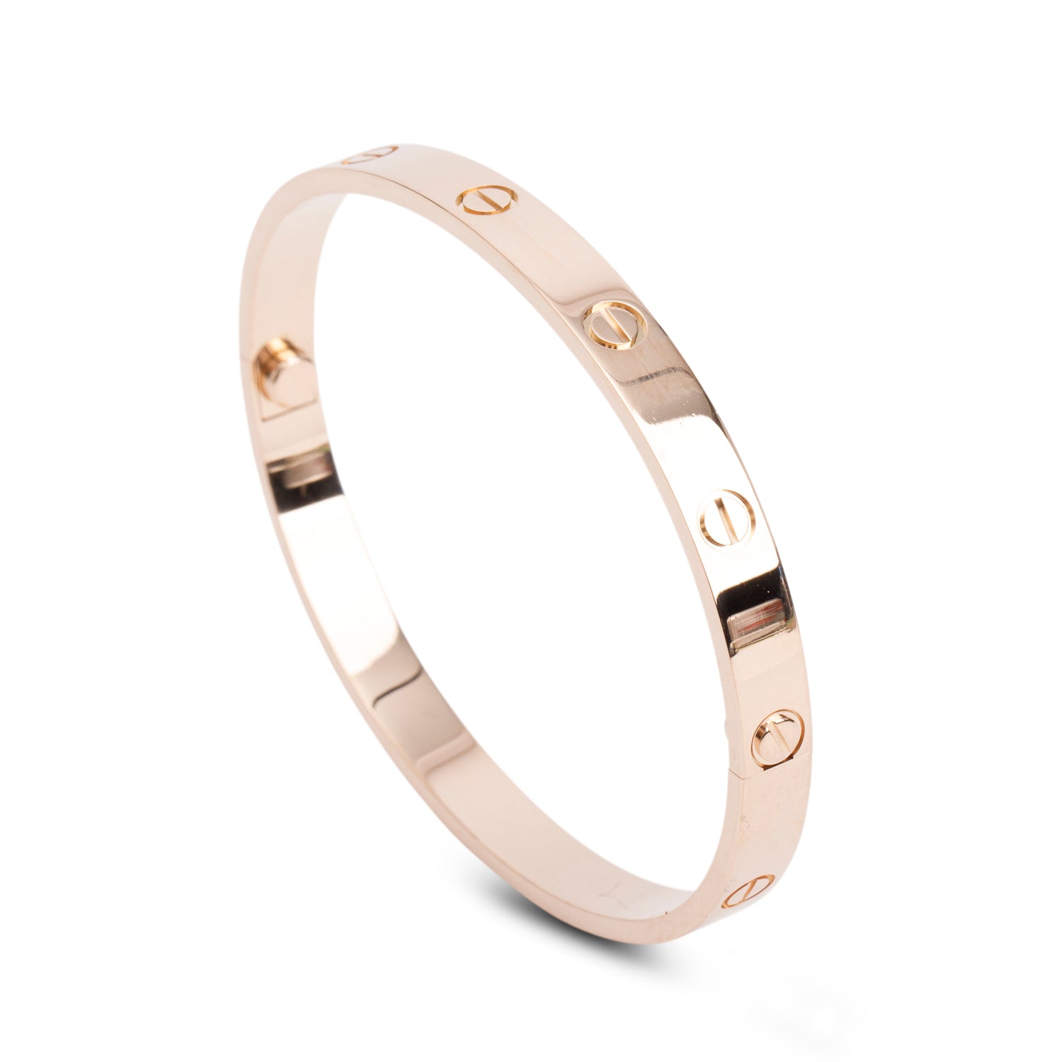 Cartier 2024 18k Rose Gold Love Bracelet, Classic Model, Size 19 w/ Box, Receipt & Certificate