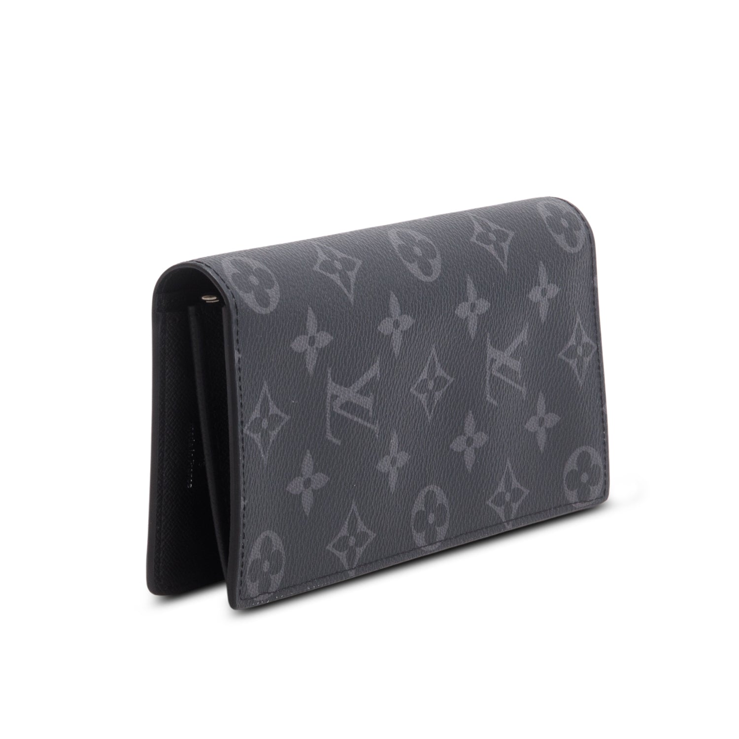 Louis Vuitton Monogram Eclipse Brazza Wallet w/ Box