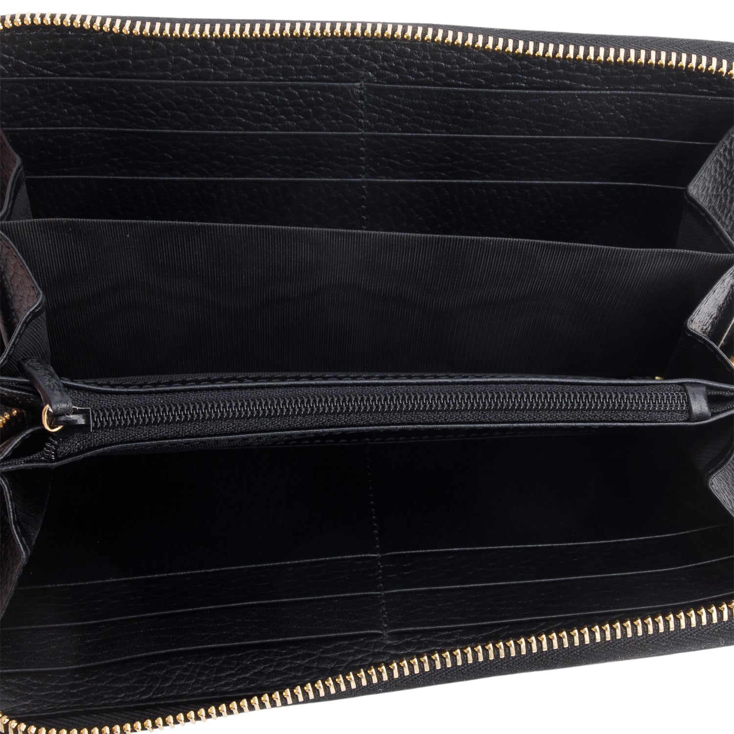 Gucci Dollar Calfskin GG Supreme Monogram GG Marmont Zip Around Wallet w/ Box