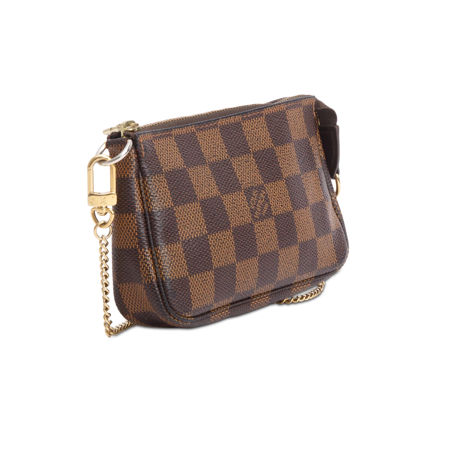 Louis Vuitton Damier Ebene Mini Pochette Accessoires w/ Receipt