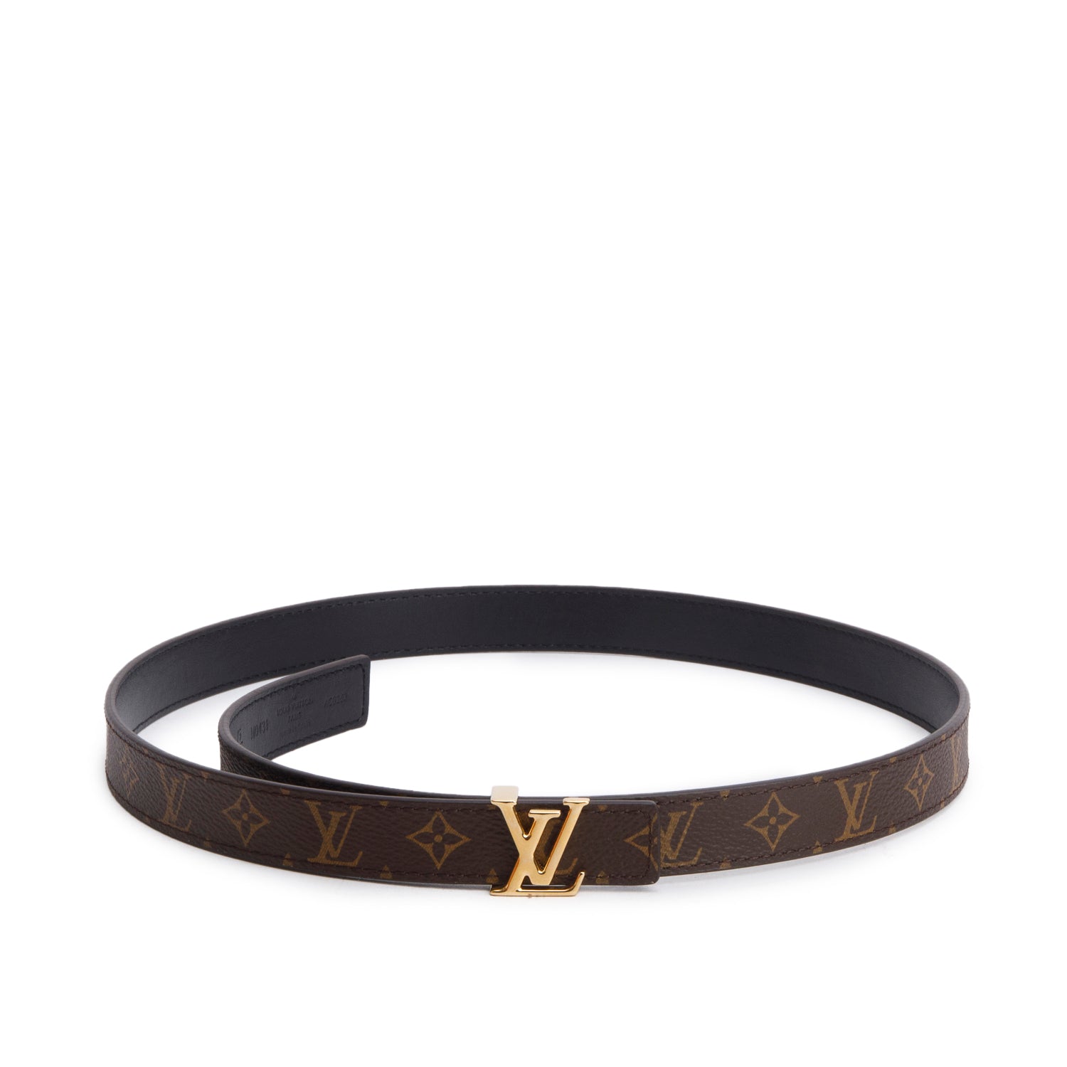 Louis Vuitton 2023 Mini Monogram LV Initials Belt 75 30 w/ Box & Receipt